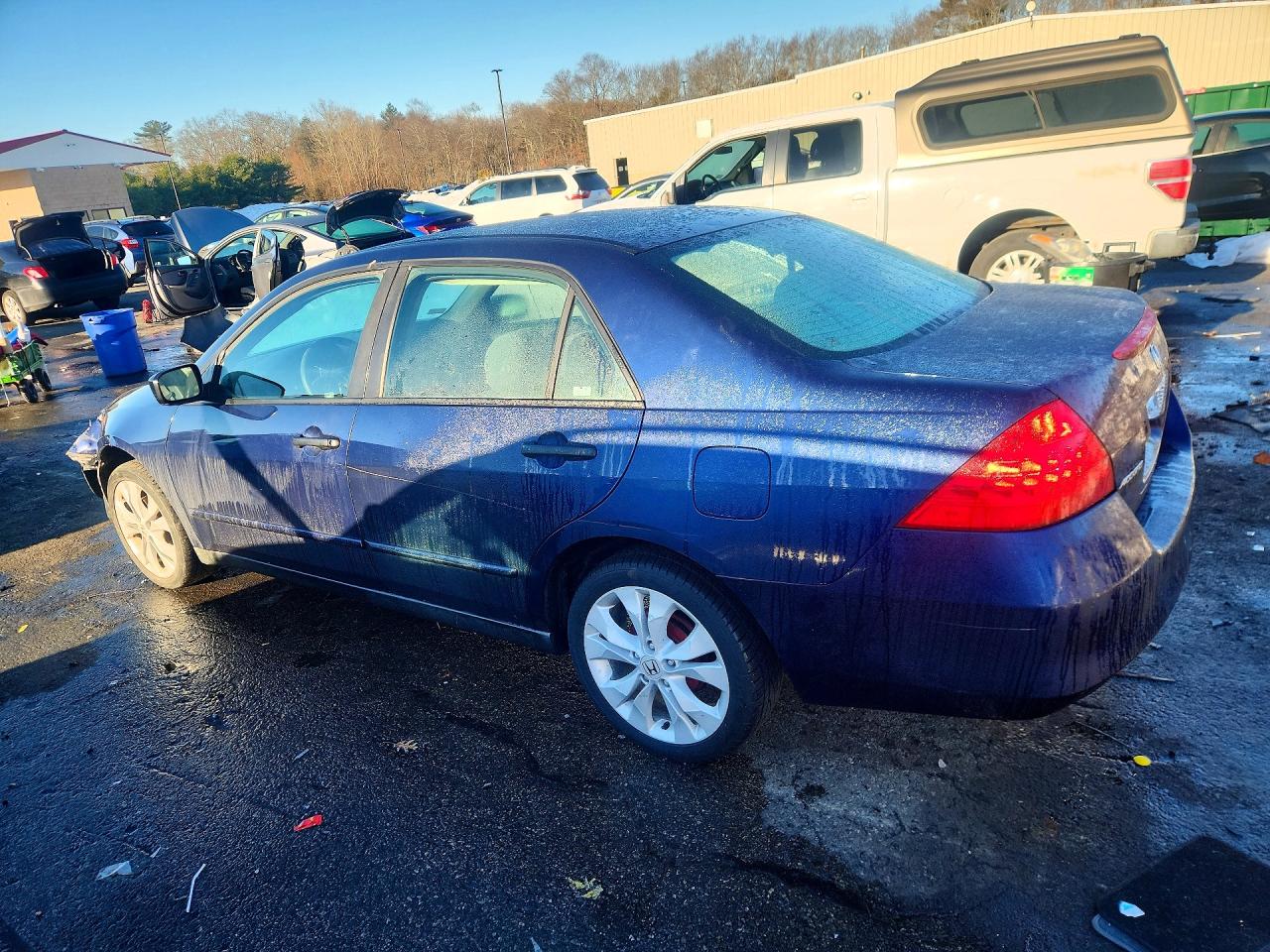 2007 Honda Accord Value Blue vin: 1HGCM55167A096724