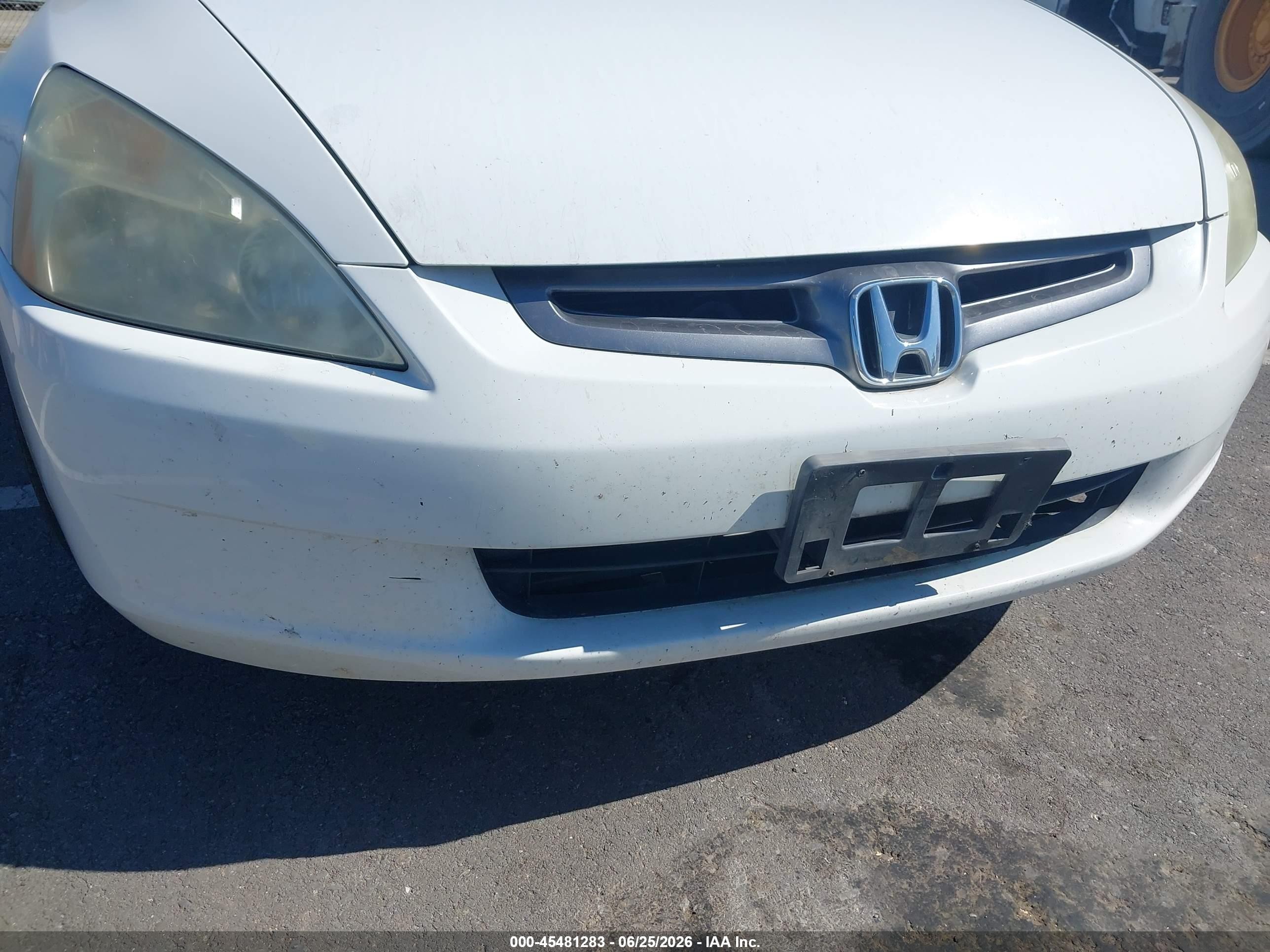 2004 Honda Accord 2.4 Dx Белый vin: 1HGCM55194A048548