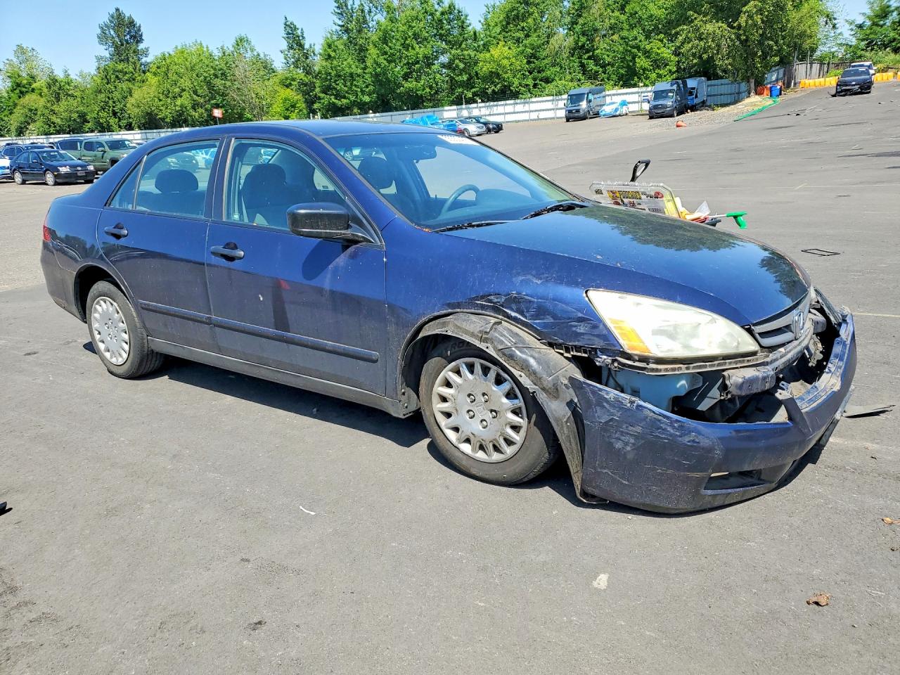 2007 Honda Accord Value Blue vin: 1HGCM551X7A084950