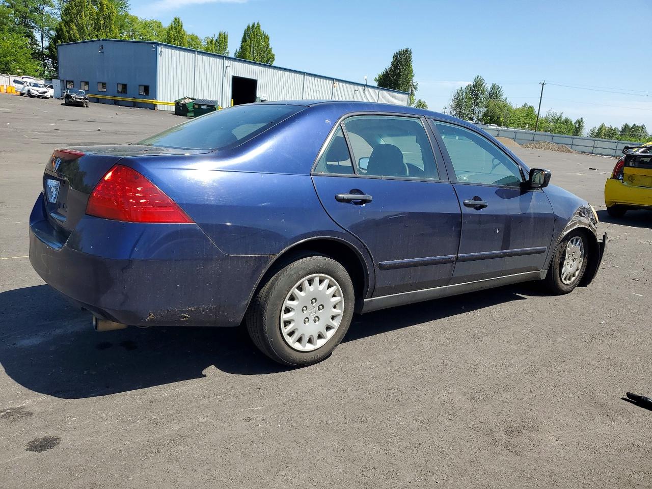 2007 Honda Accord Value Blue vin: 1HGCM551X7A084950