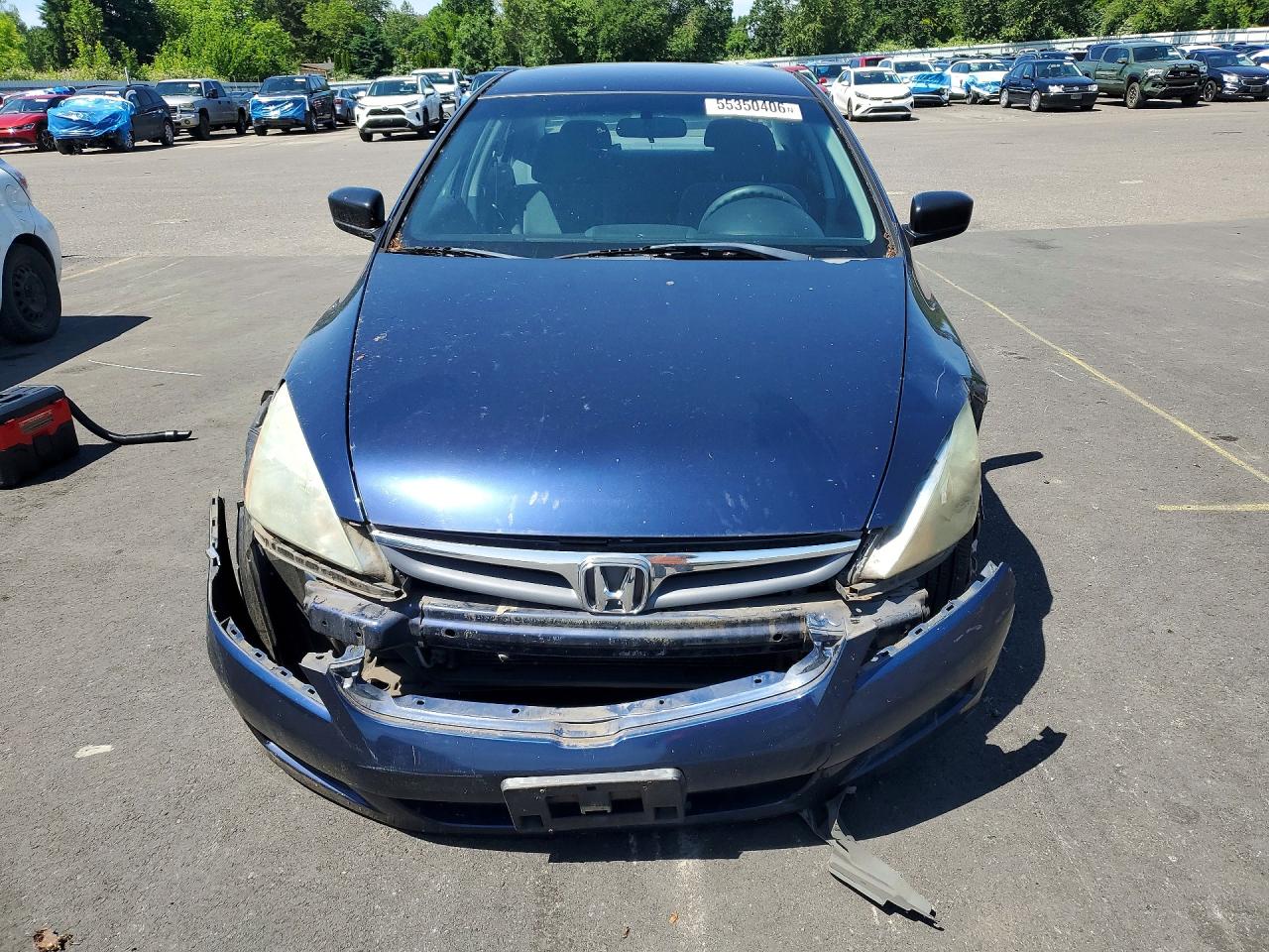 2007 Honda Accord Value Blue vin: 1HGCM551X7A084950