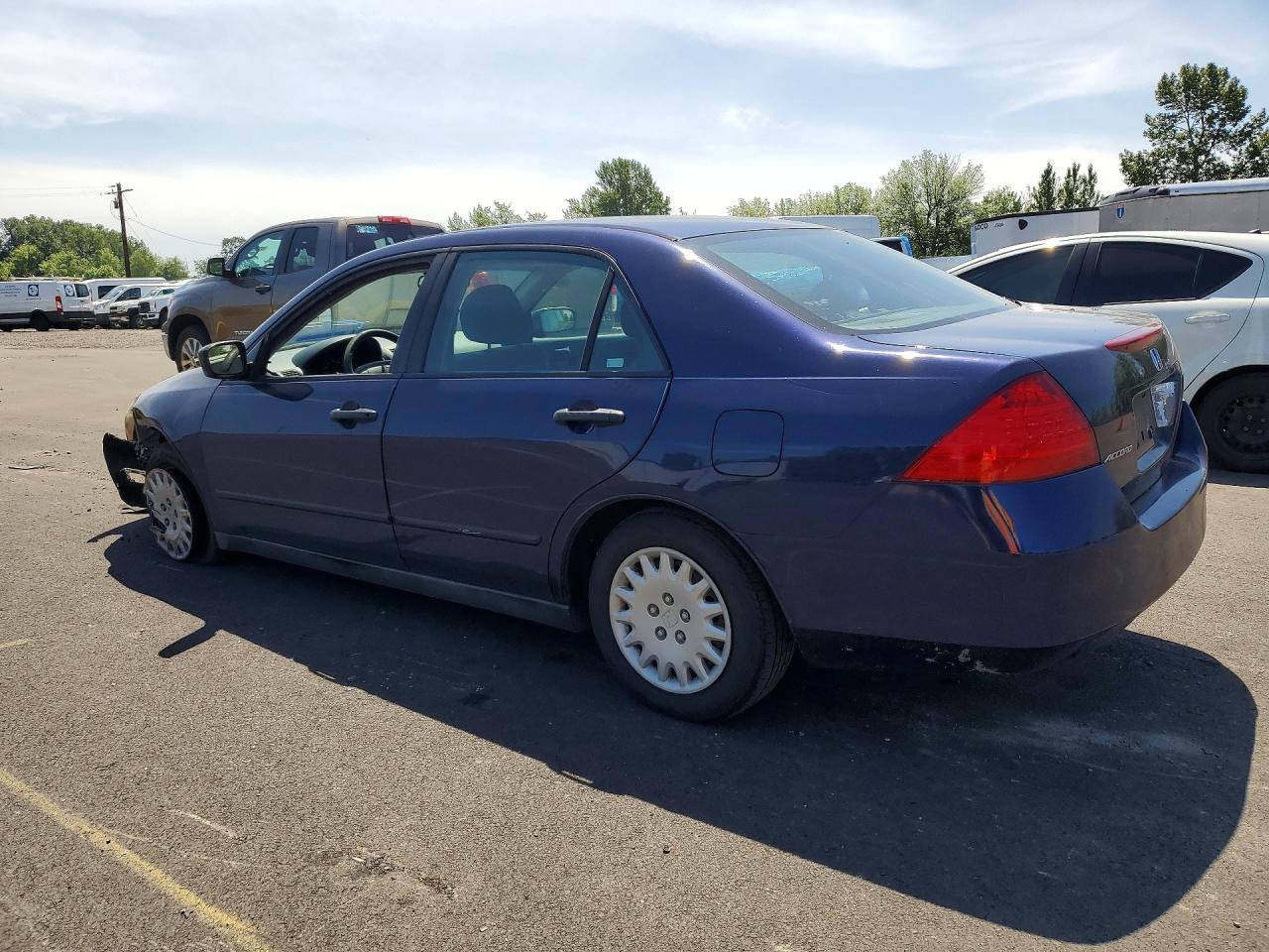 2007 Honda Accord Value Blue vin: 1HGCM551X7A084950