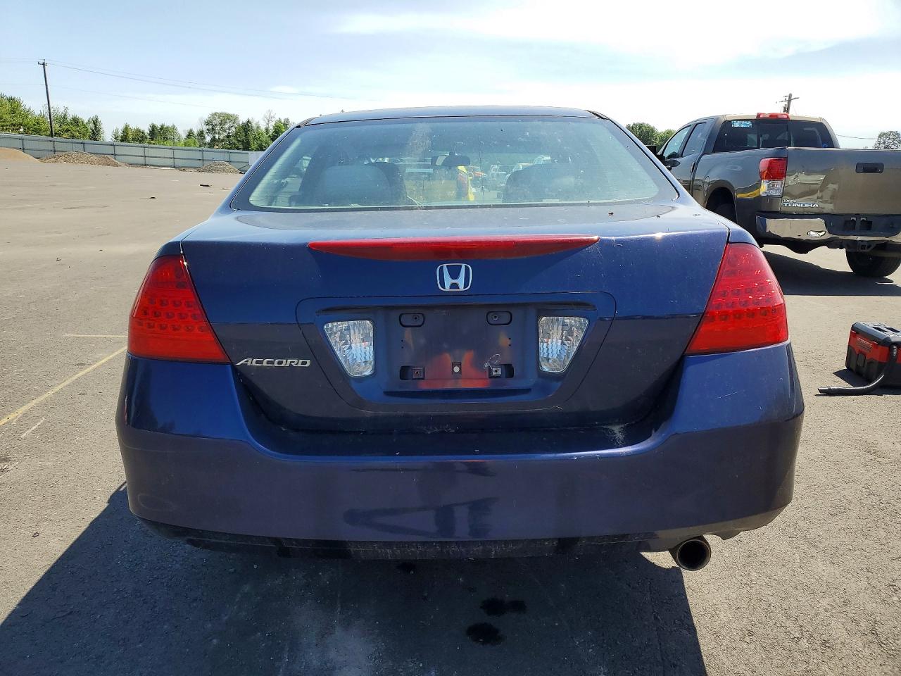 2007 Honda Accord Value Blue vin: 1HGCM551X7A084950