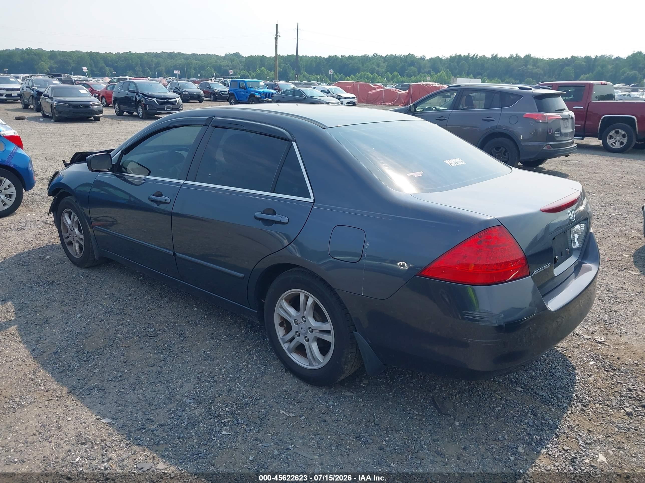 2006 Honda Accord 2.4 Se Gray vin: 1HGCM55306A155220