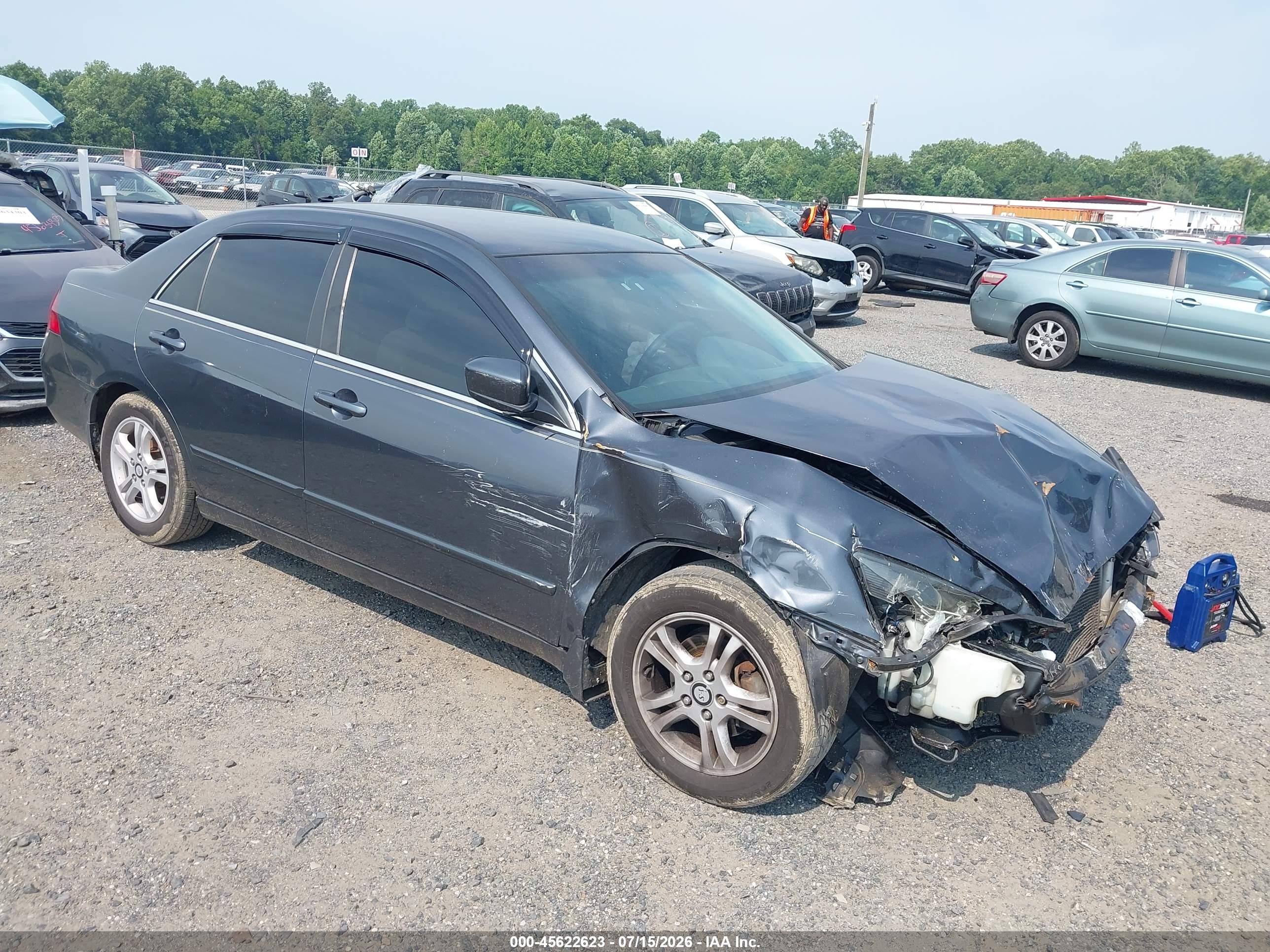 2006 Honda Accord 2.4 Se Gray vin: 1HGCM55306A155220