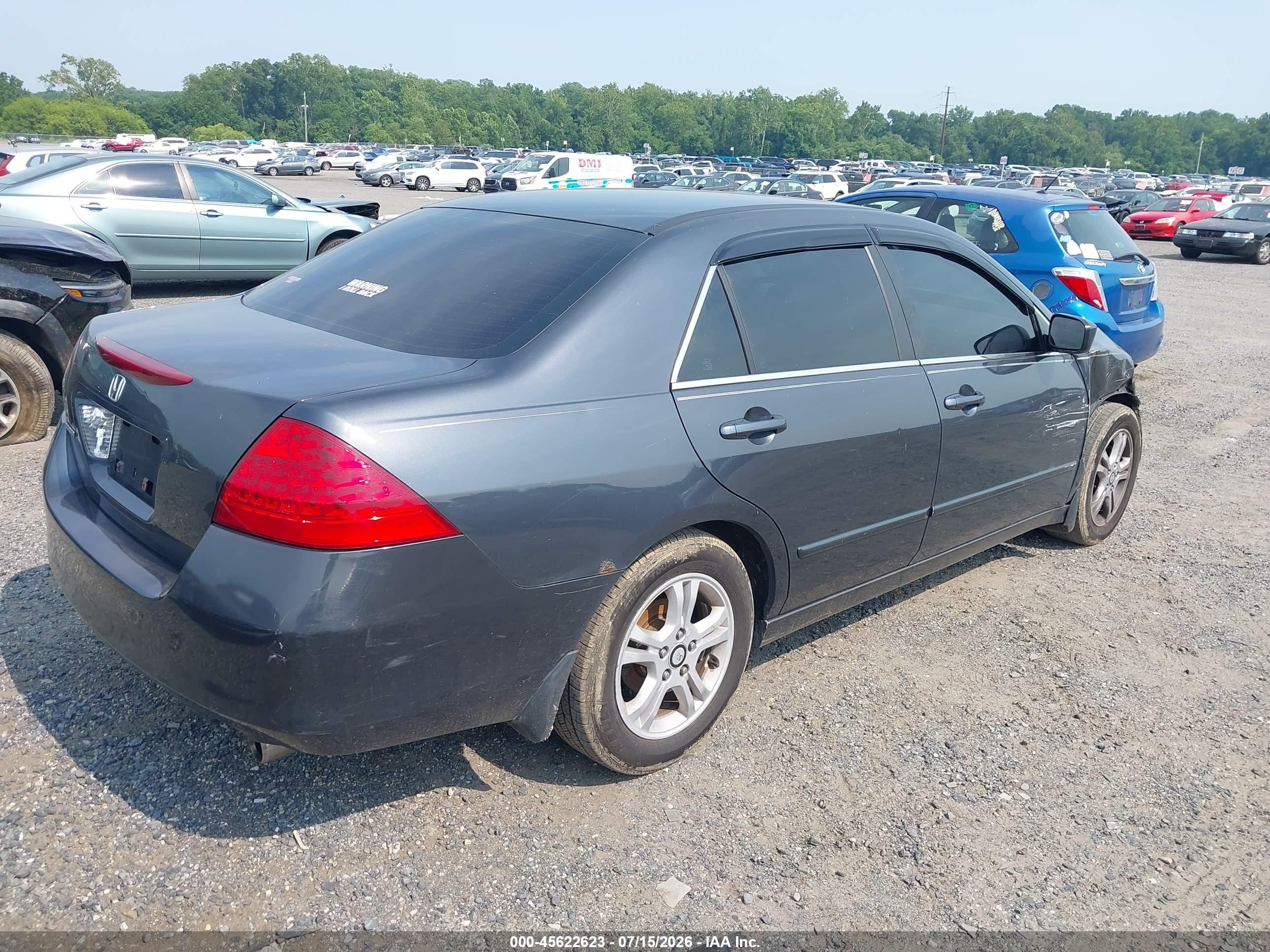 2006 Honda Accord 2.4 Se Gray vin: 1HGCM55306A155220