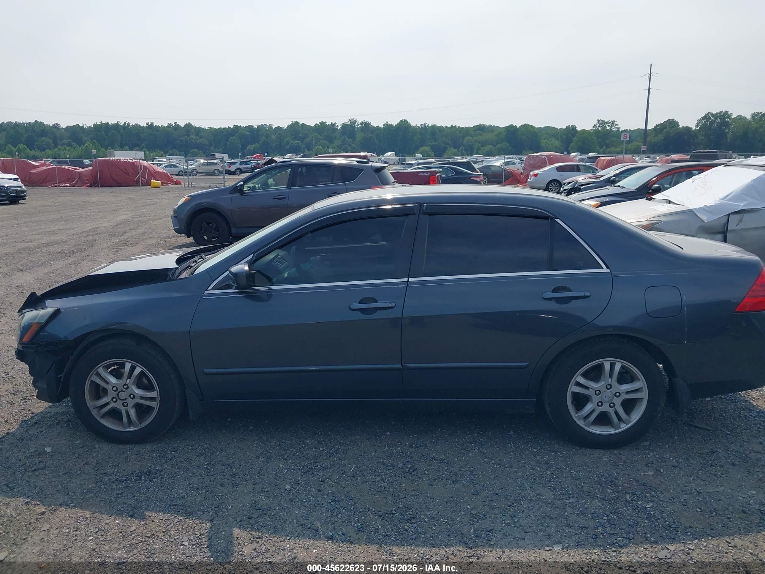 2006 Honda Accord 2.4 Se Gray vin: 1HGCM55306A155220