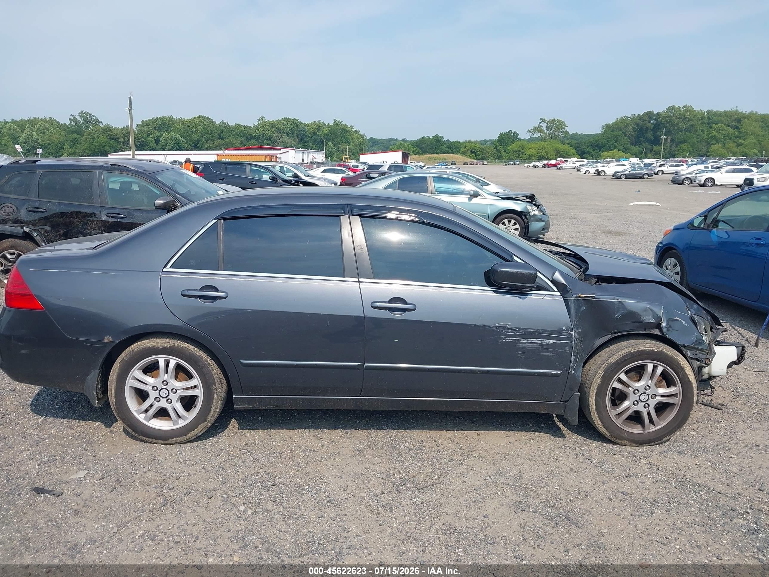 2006 Honda Accord 2.4 Se Gray vin: 1HGCM55306A155220