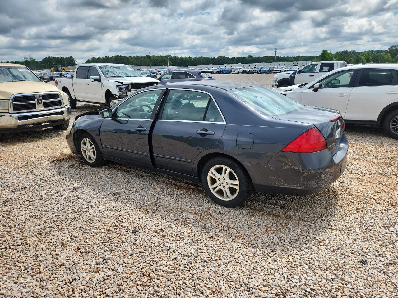 2007 Honda Accord Se Gray vin: 1HGCM55307A176540