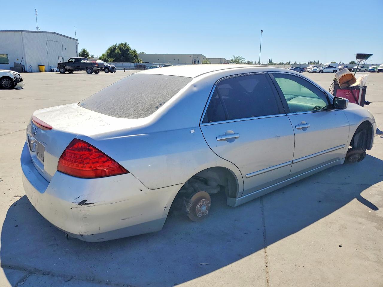 2006 Honda Accord Se Silver vin: 1HGCM55316A030842