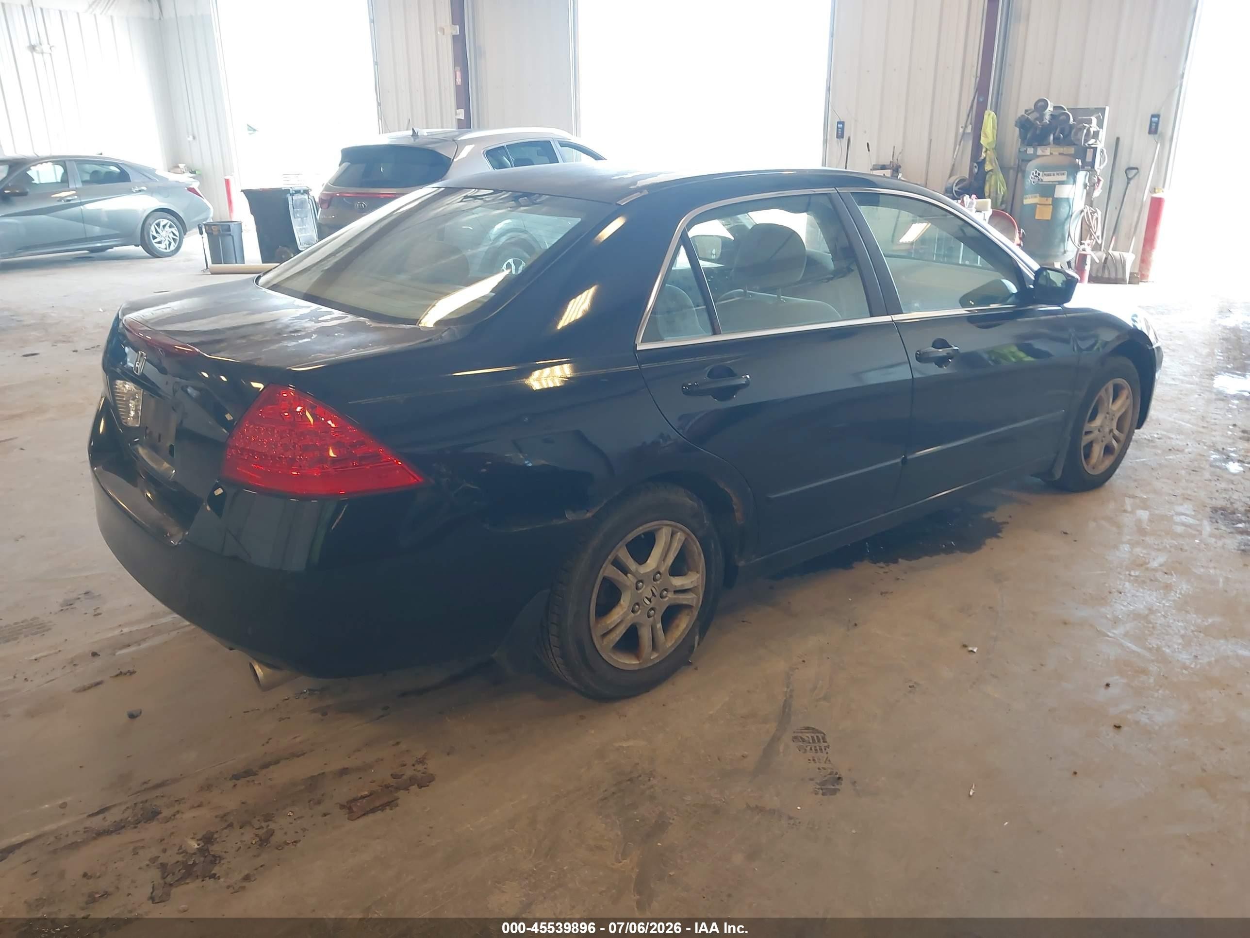 2006 Honda Accord 2.4 Se Black vin: 1HGCM55316A174519