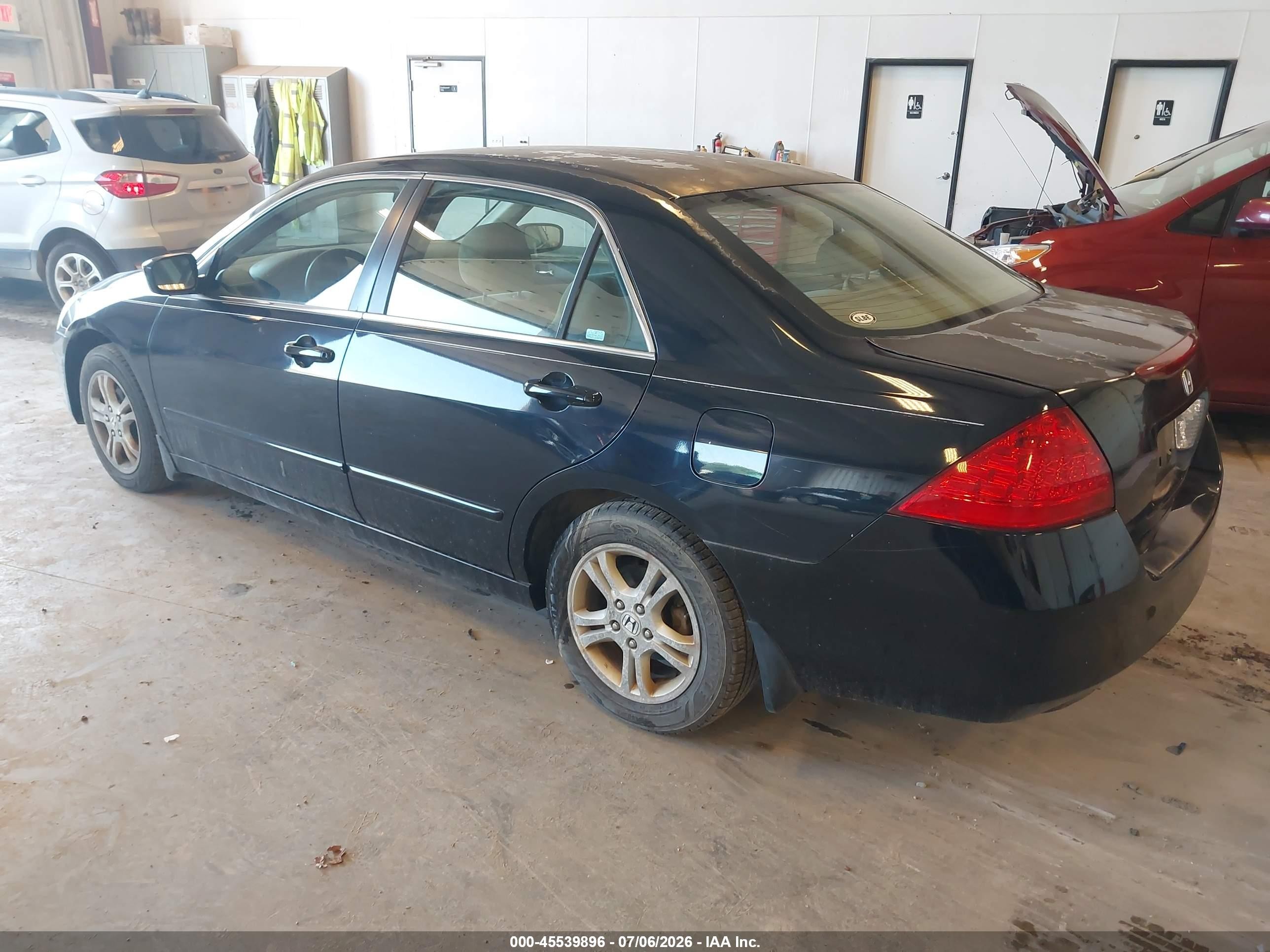 2006 Honda Accord 2.4 Se Black vin: 1HGCM55316A174519