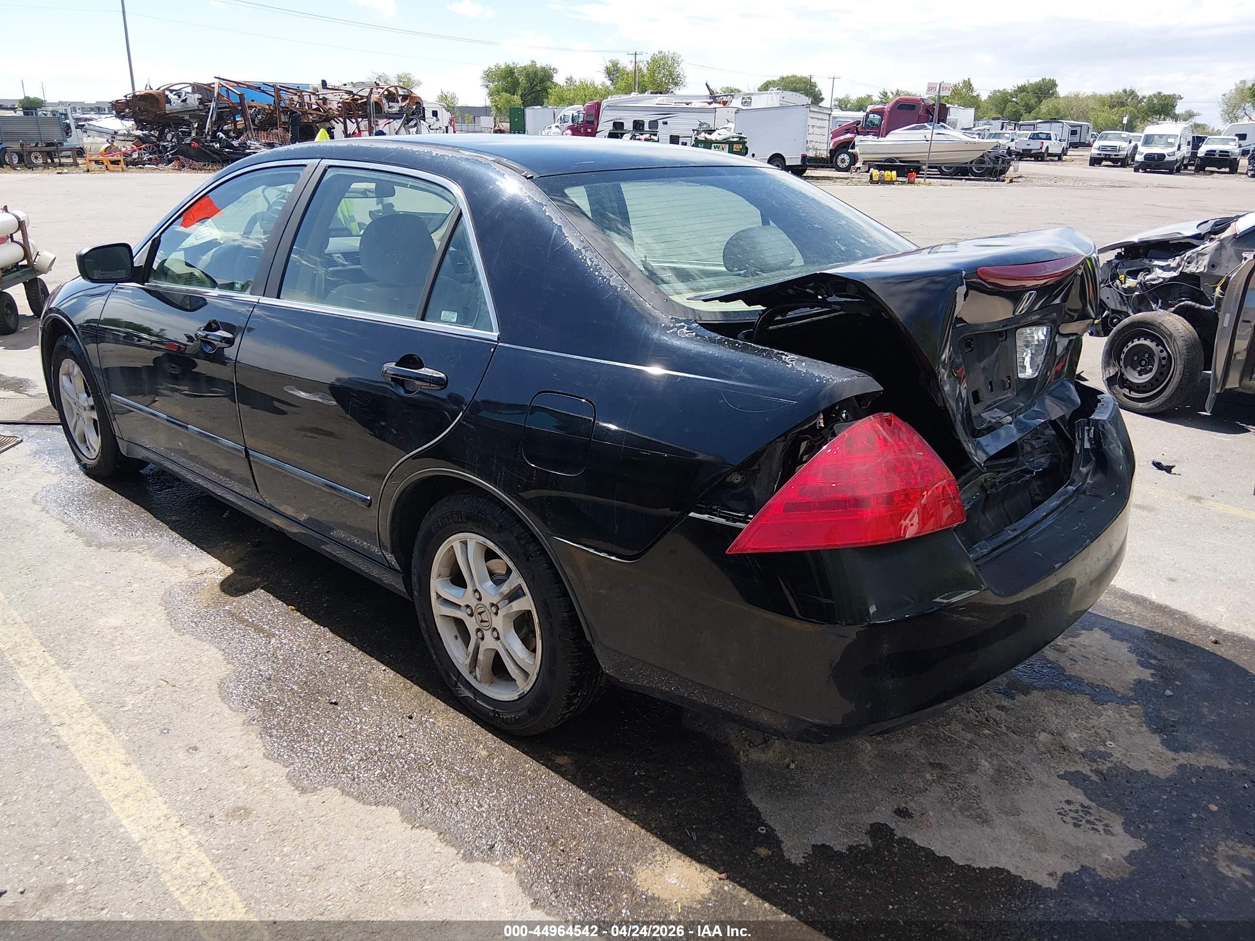 2007 Honda Accord 2.4 Se Black vin: 1HGCM55317A132935