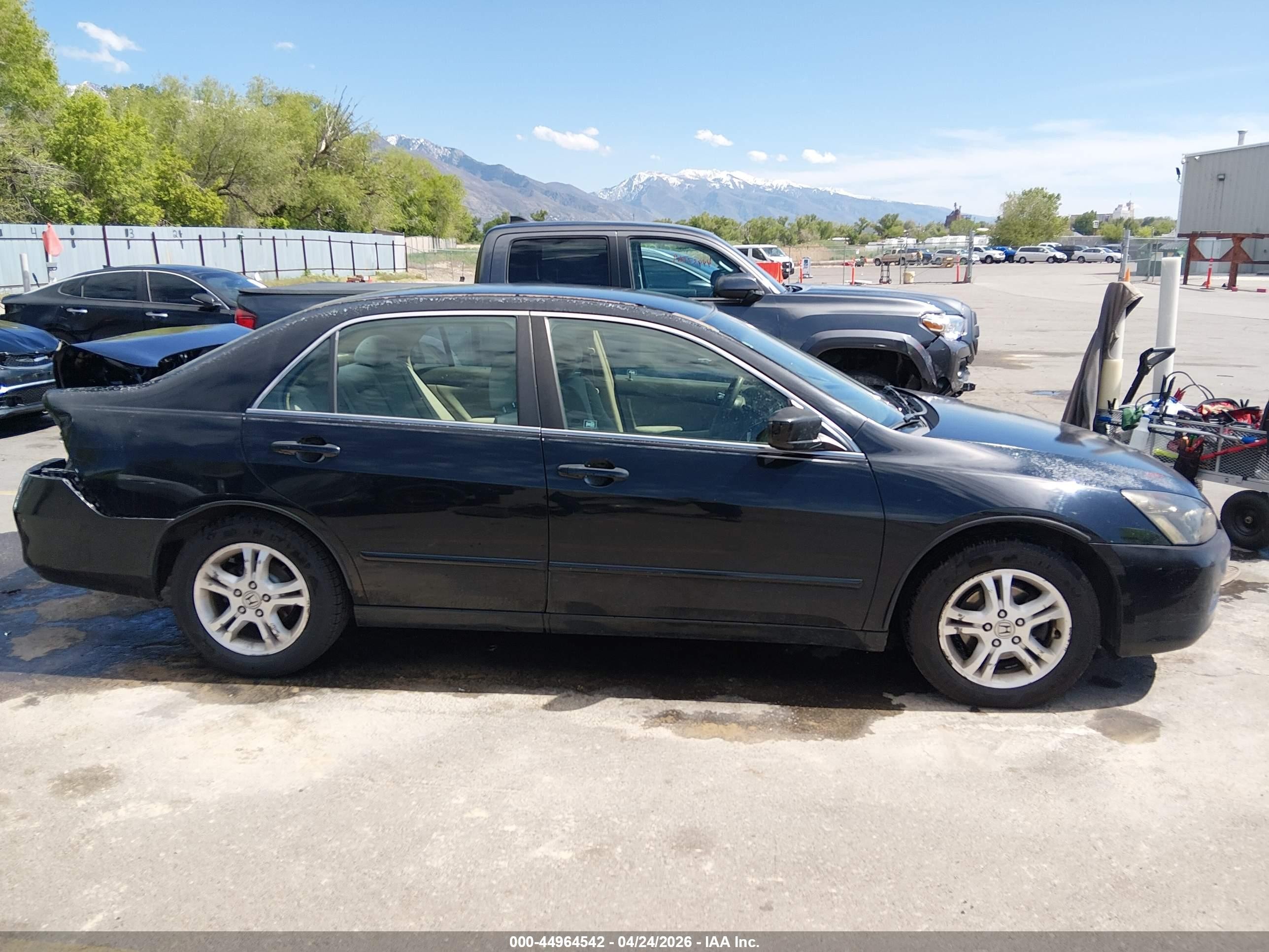 2007 Honda Accord 2.4 Se Black vin: 1HGCM55317A132935