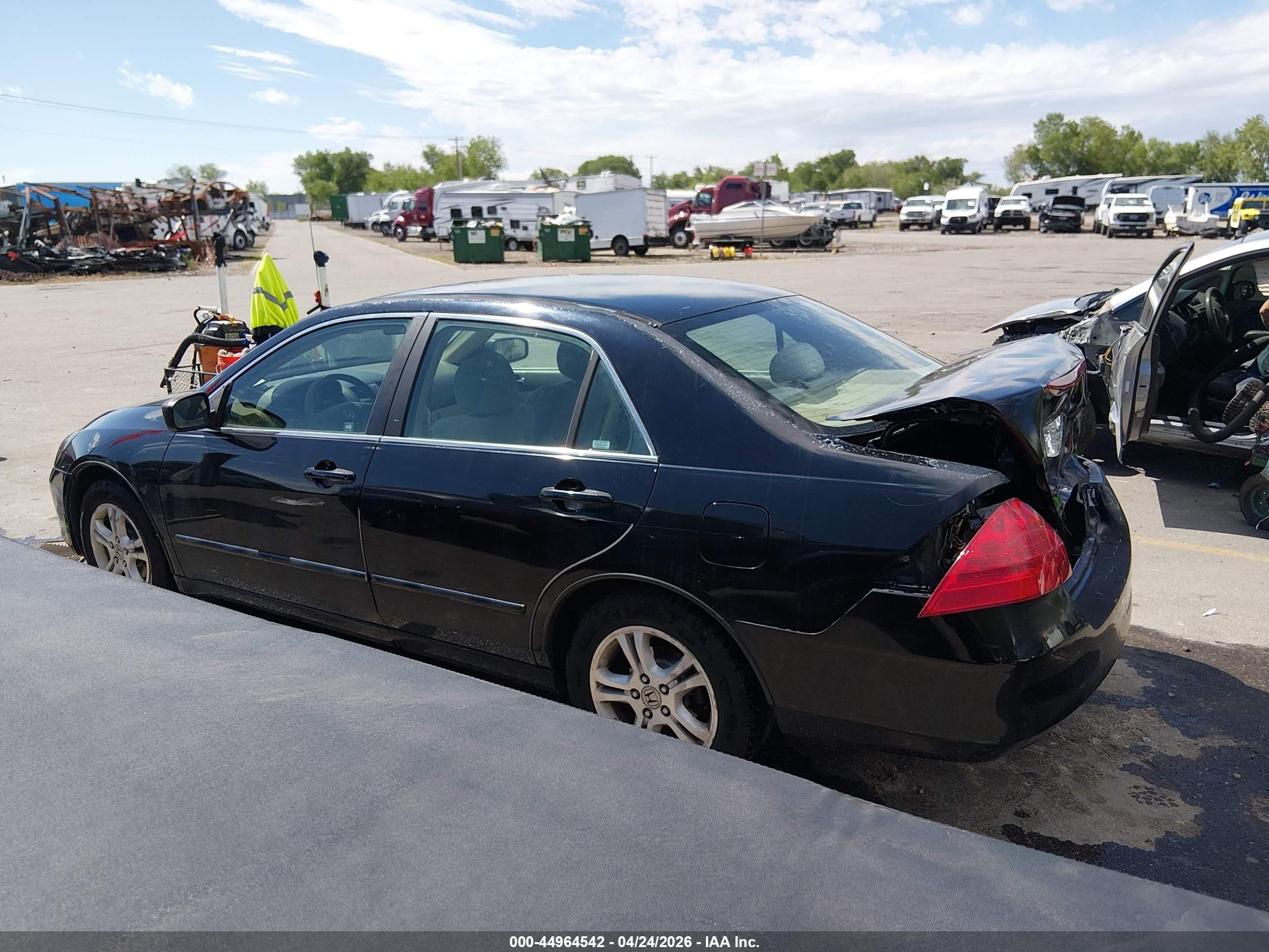 2007 Honda Accord 2.4 Se Black vin: 1HGCM55317A132935