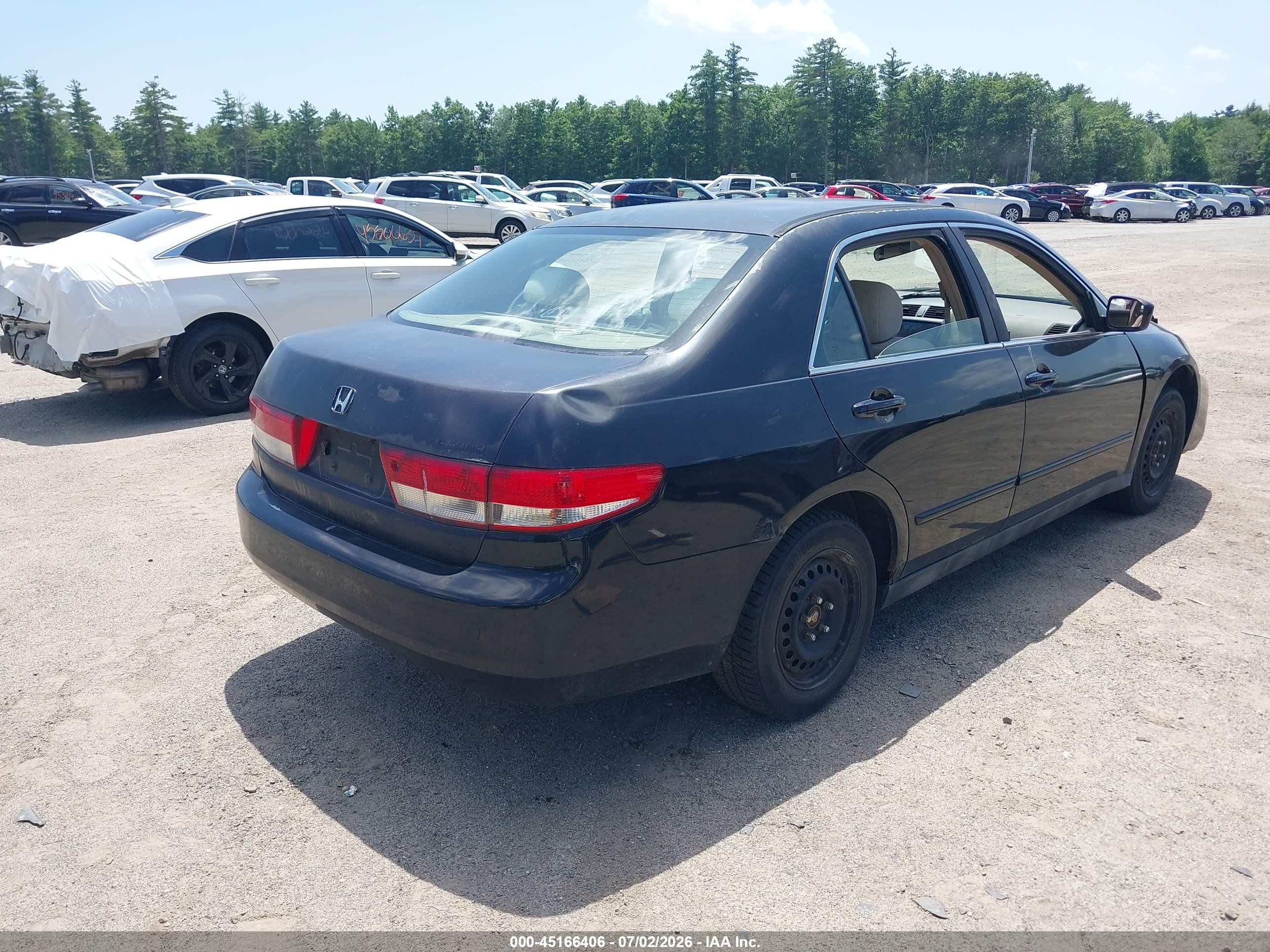 2003 Honda Accord 2.4 Lx Черный vin: 1HGCM55353A106591