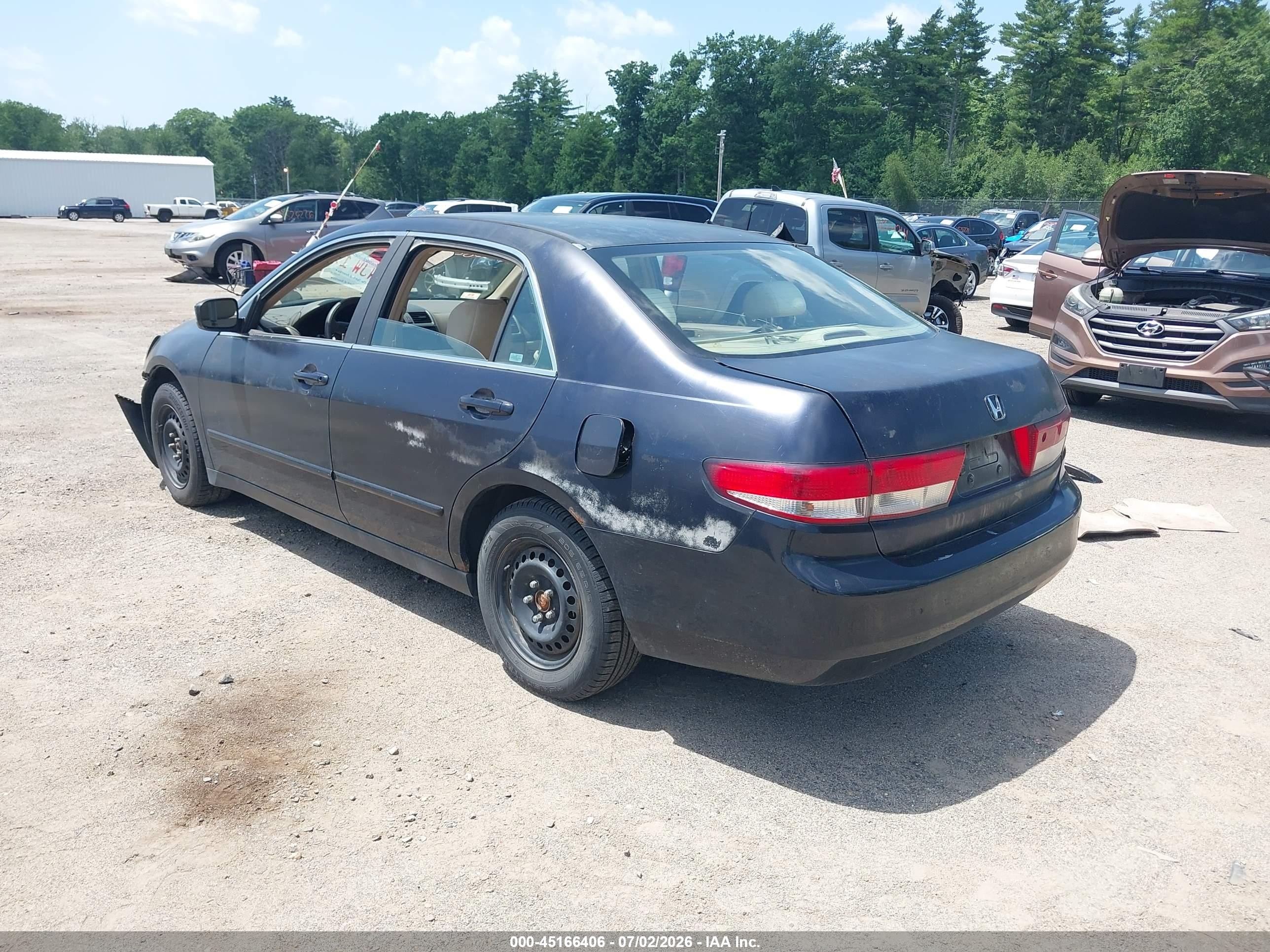 2003 Honda Accord 2.4 Lx Черный vin: 1HGCM55353A106591