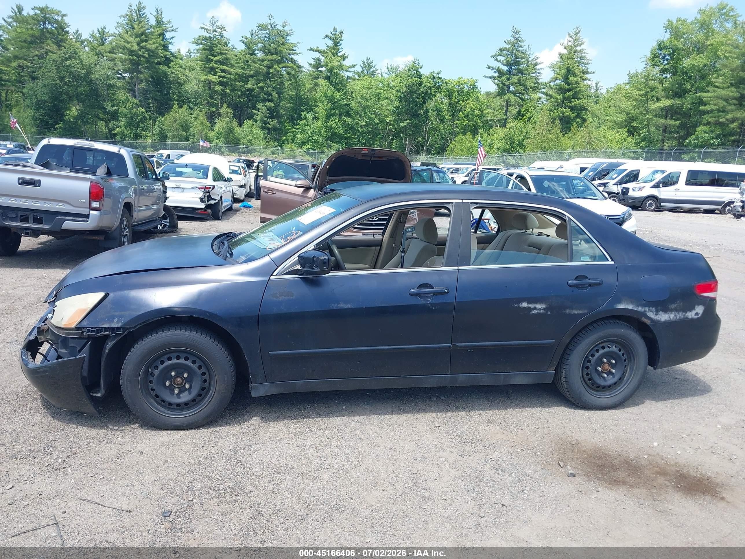 2003 Honda Accord 2.4 Lx Черный vin: 1HGCM55353A106591