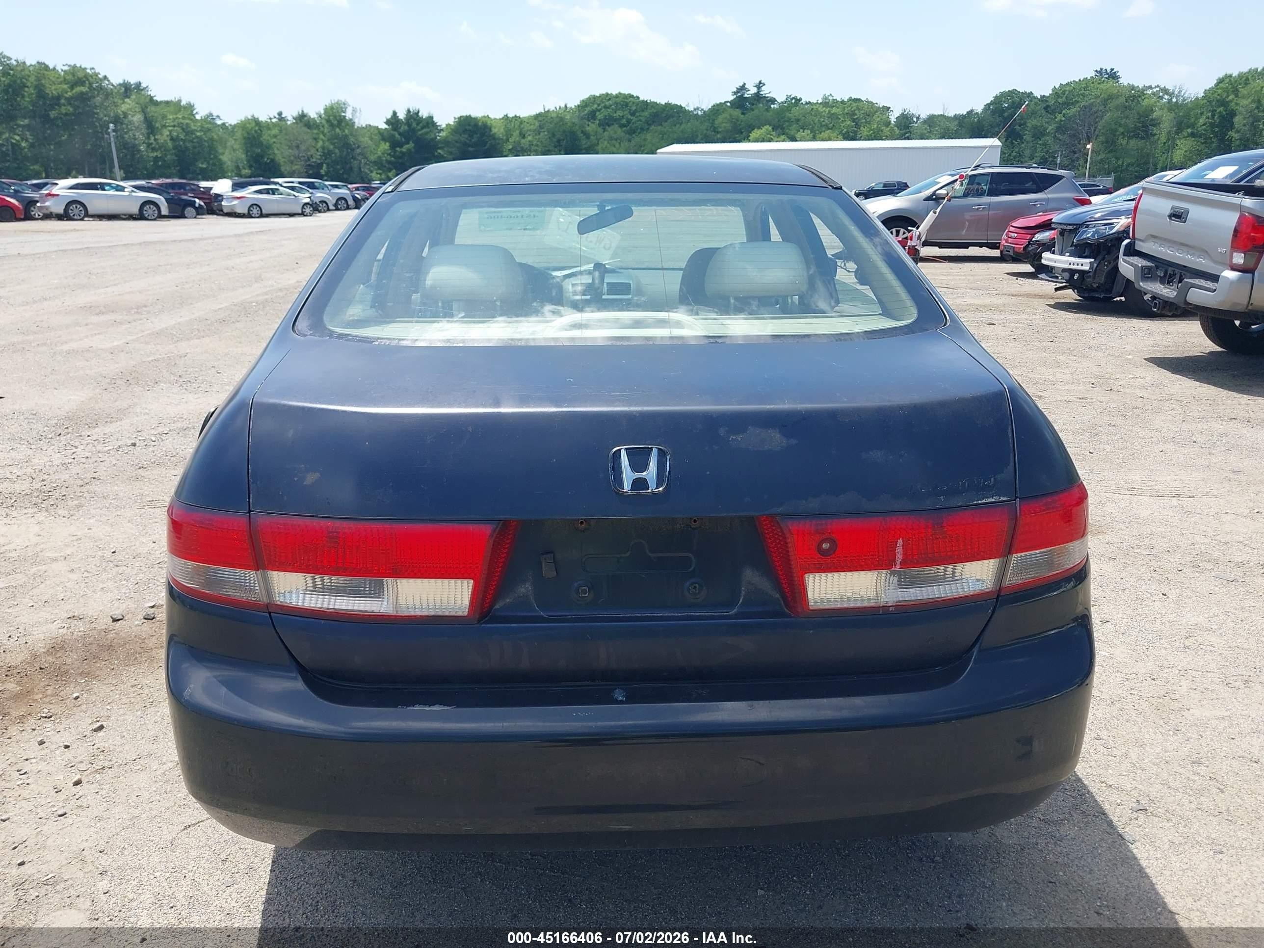 2003 Honda Accord 2.4 Lx Черный vin: 1HGCM55353A106591