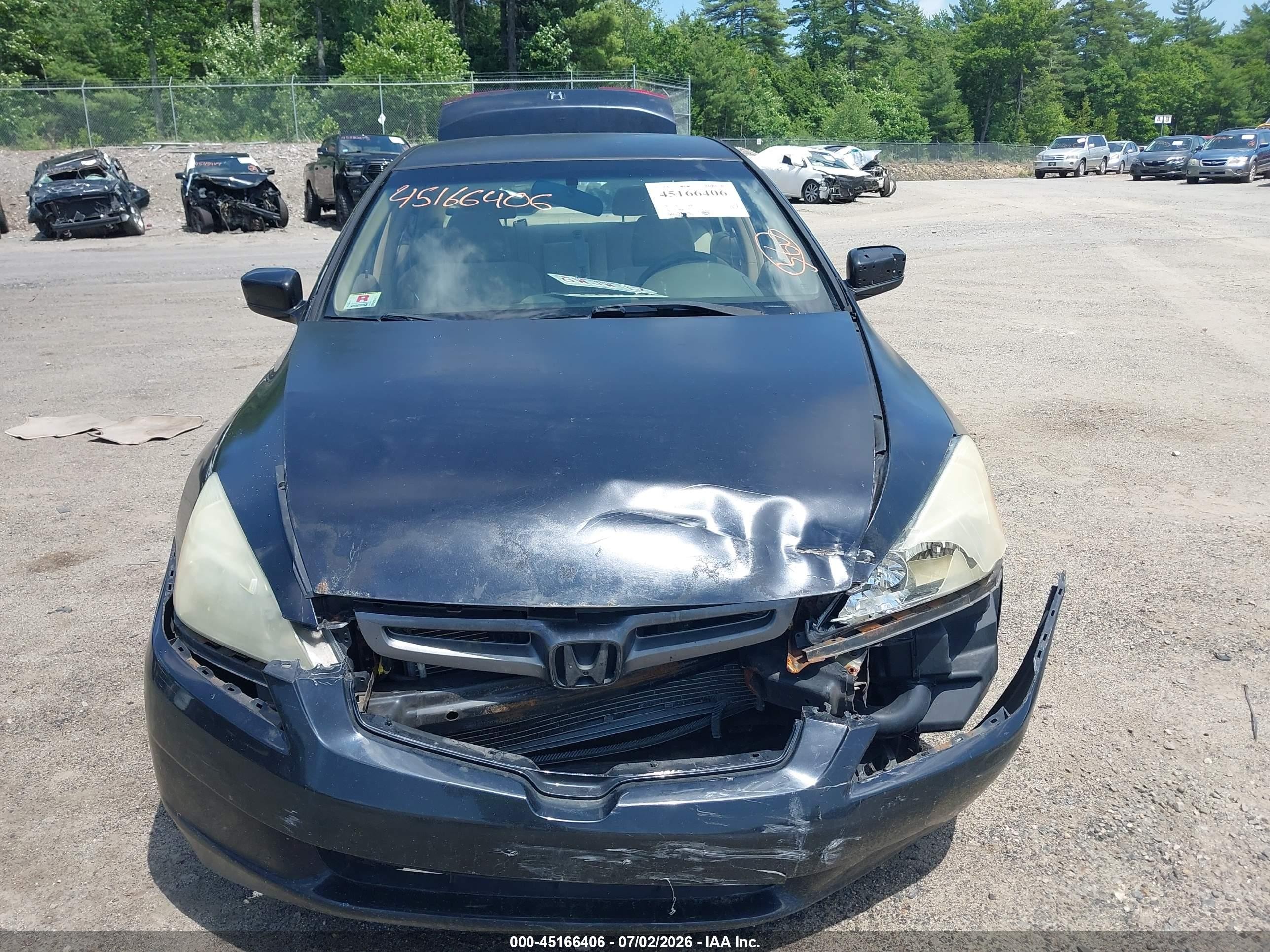 2003 Honda Accord 2.4 Lx Черный vin: 1HGCM55353A106591