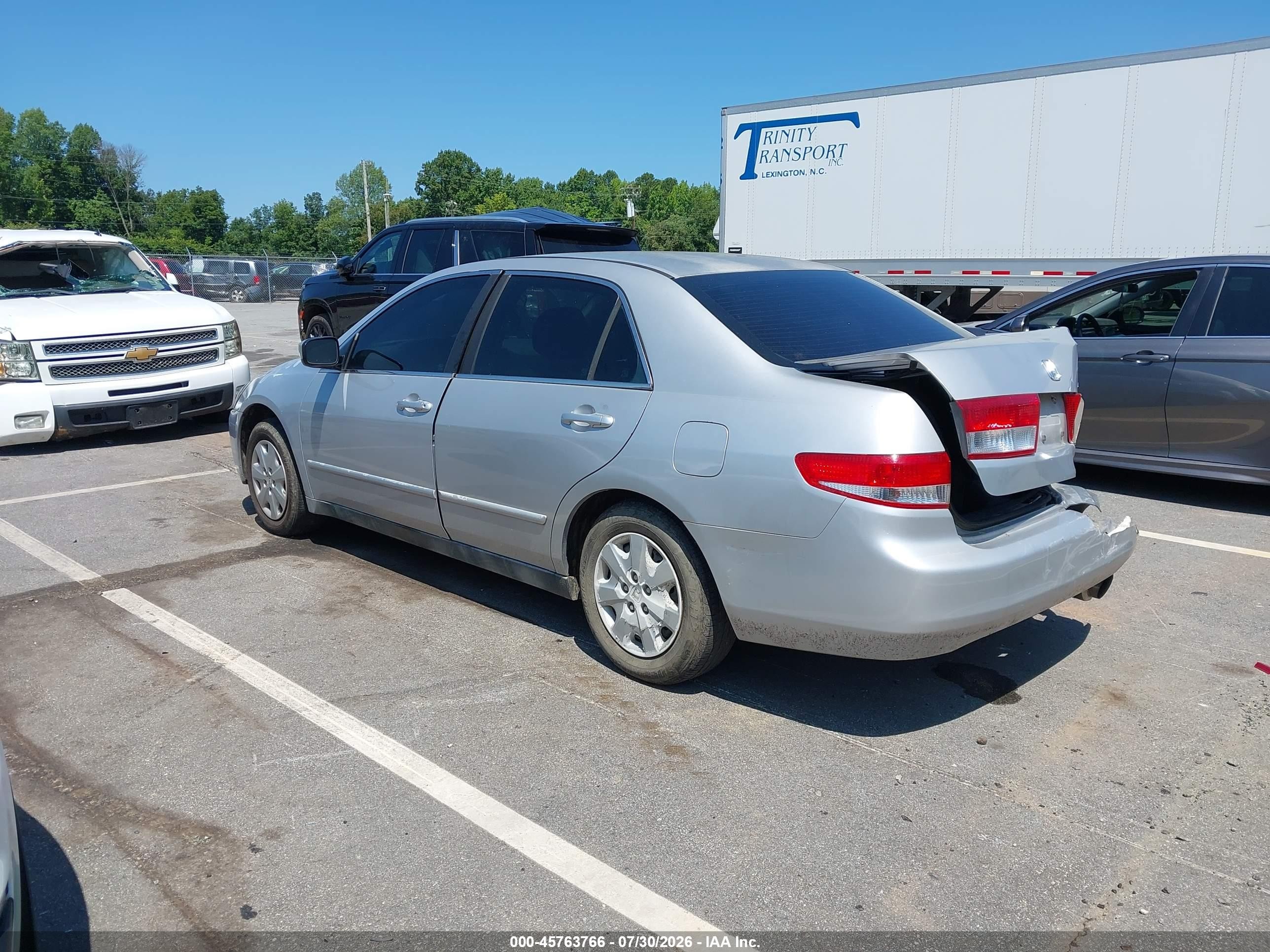 2003 Honda Accord 2.4 Lx Silver vin: 1HGCM55353A109233