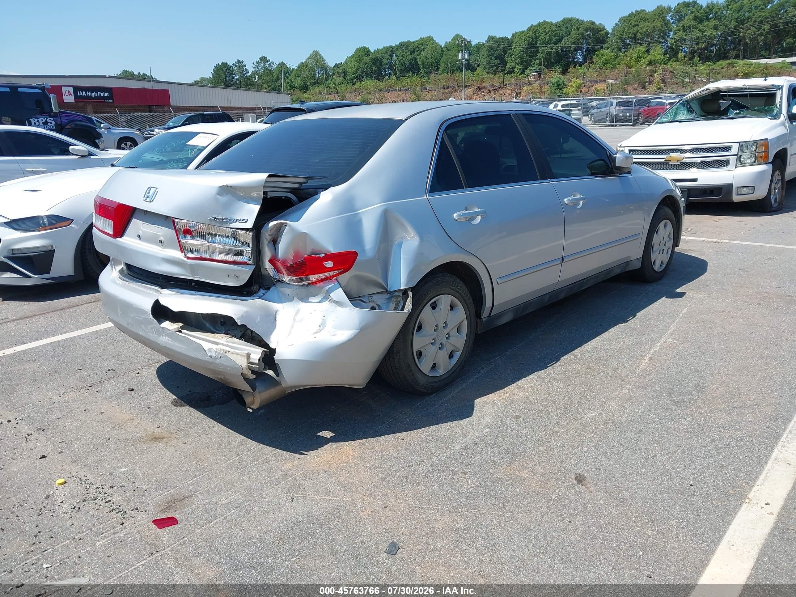 2003 Honda Accord 2.4 Lx Silver vin: 1HGCM55353A109233