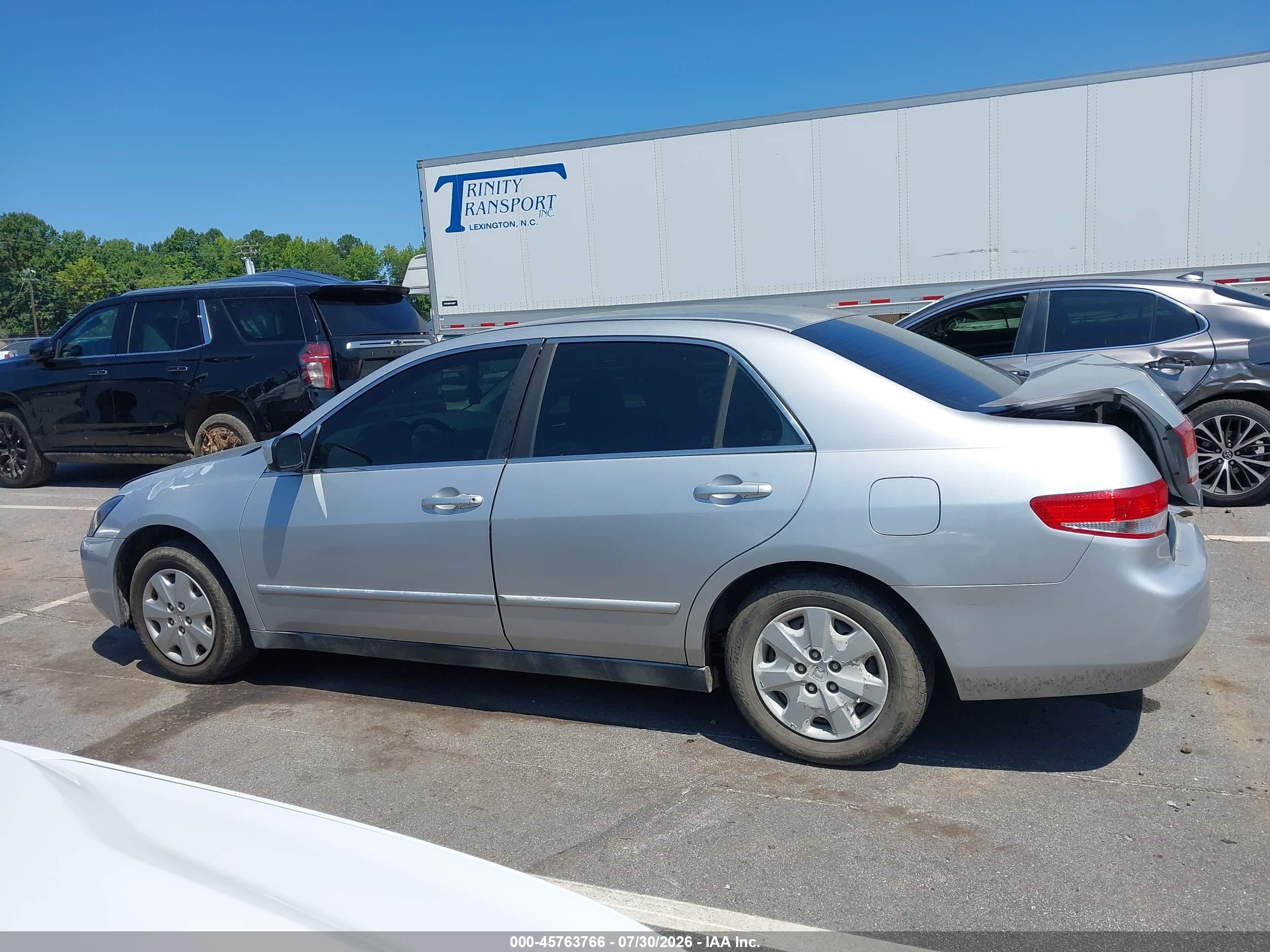2003 Honda Accord 2.4 Lx Silver vin: 1HGCM55353A109233