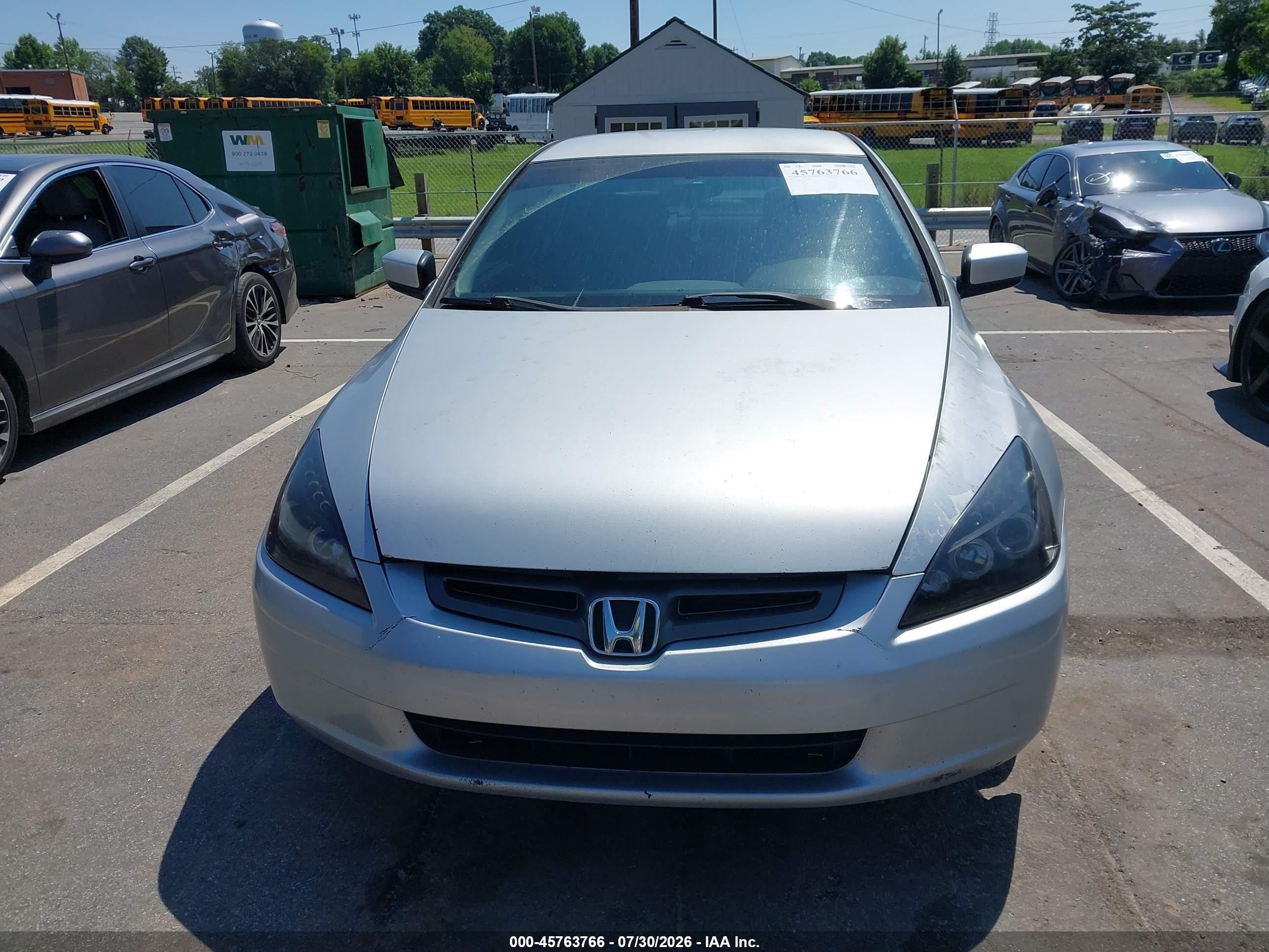 2003 Honda Accord 2.4 Lx Silver vin: 1HGCM55353A109233