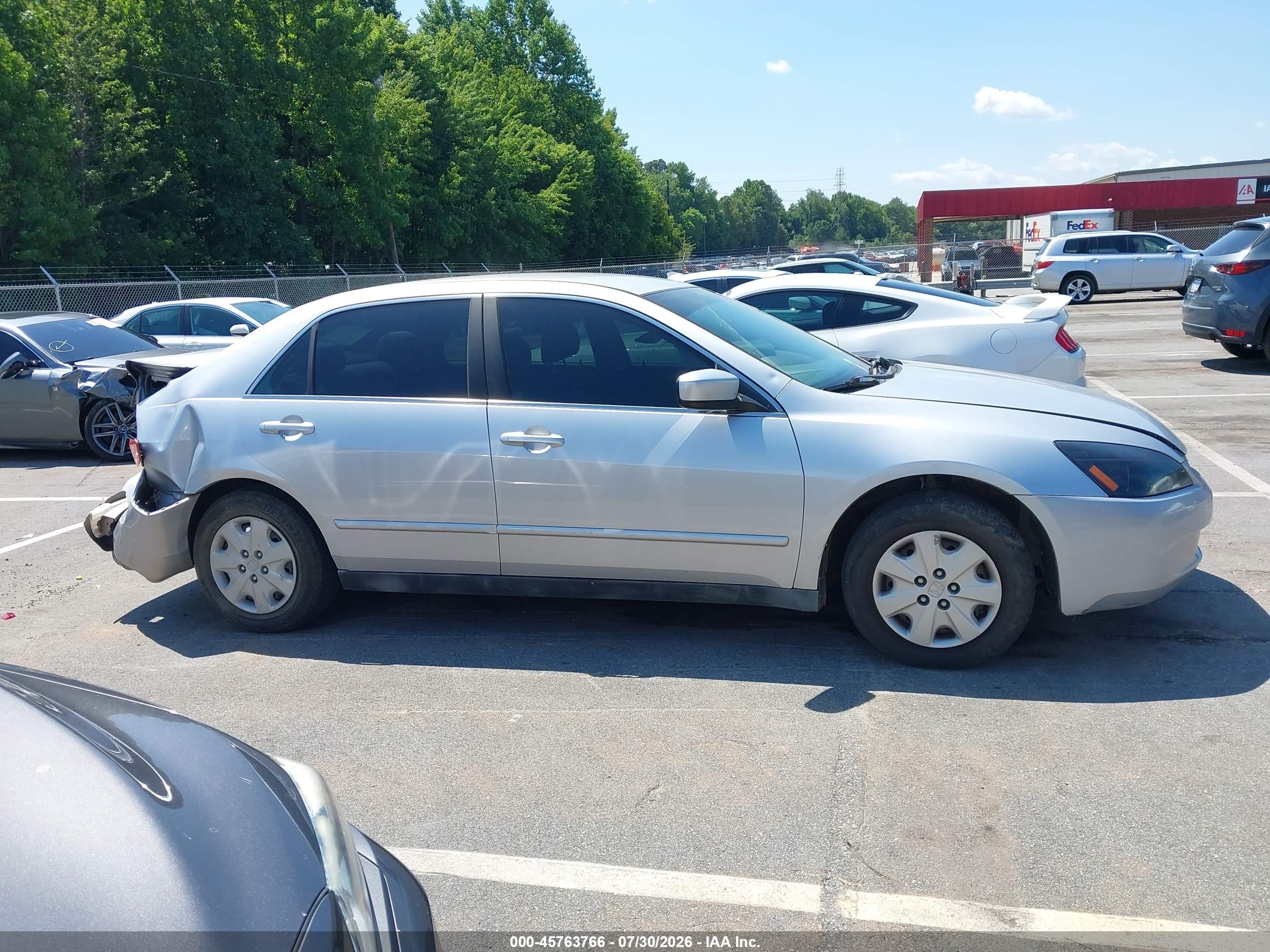 2003 Honda Accord 2.4 Lx Silver vin: 1HGCM55353A109233