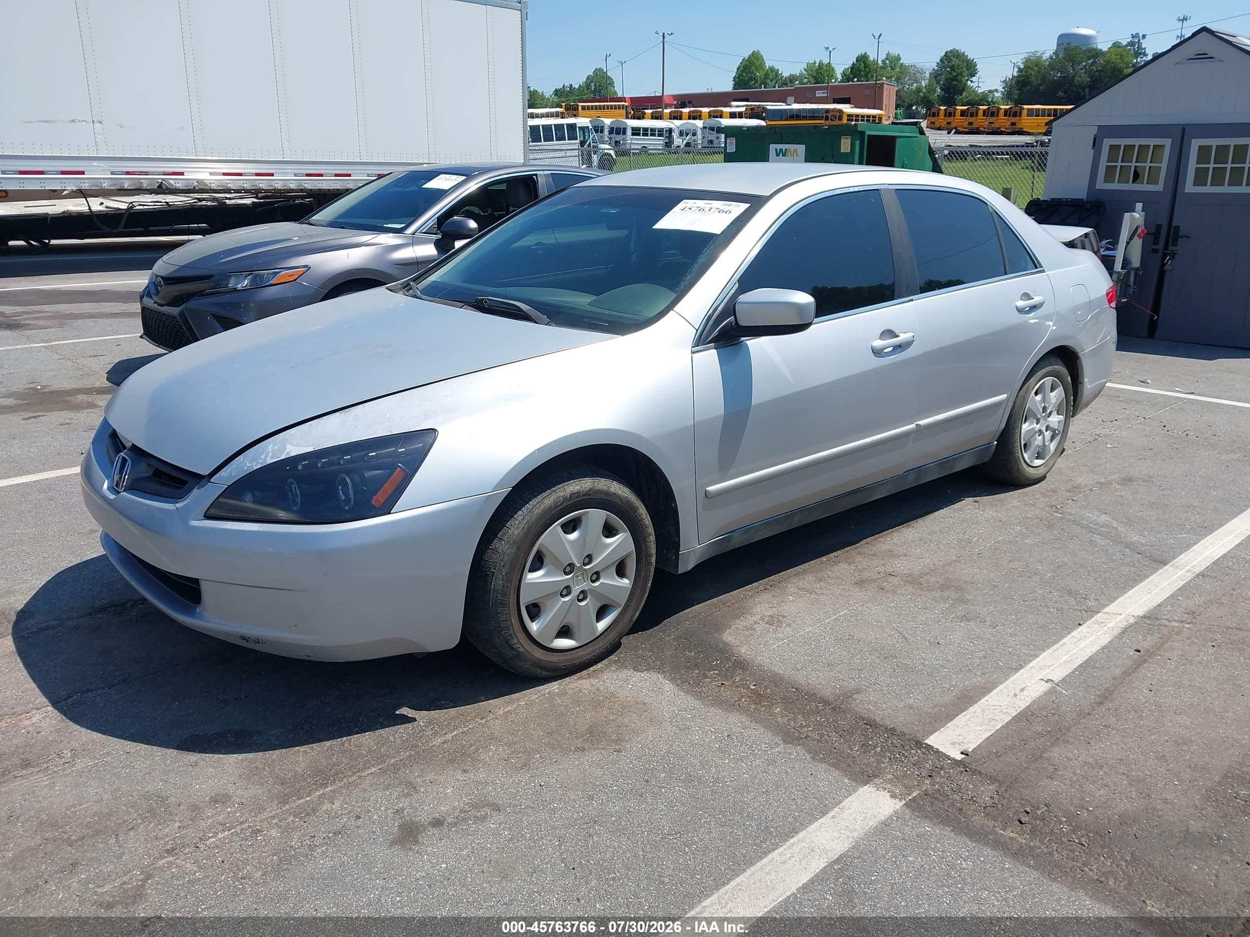 2003 Honda Accord 2.4 Lx Silver vin: 1HGCM55353A109233