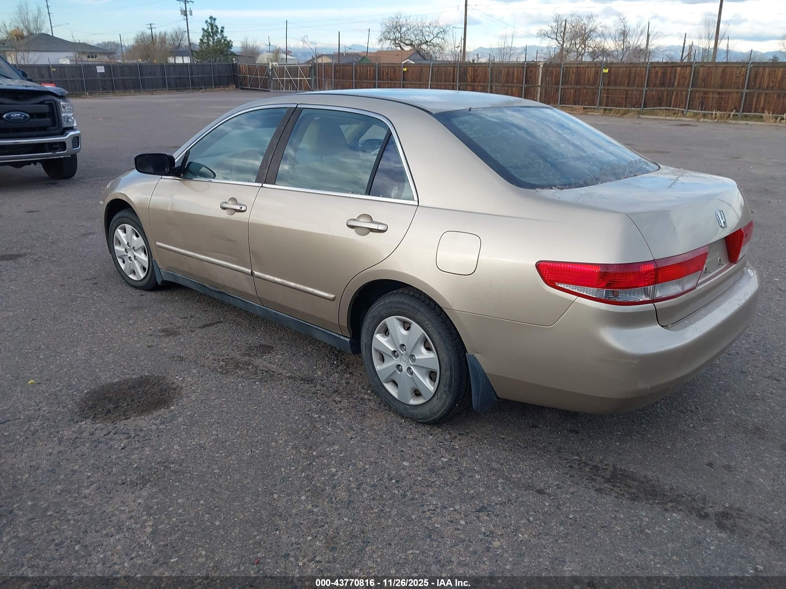 2003 Honda Accord 2.4 Lx Gold vin: 1HGCM55353A136741