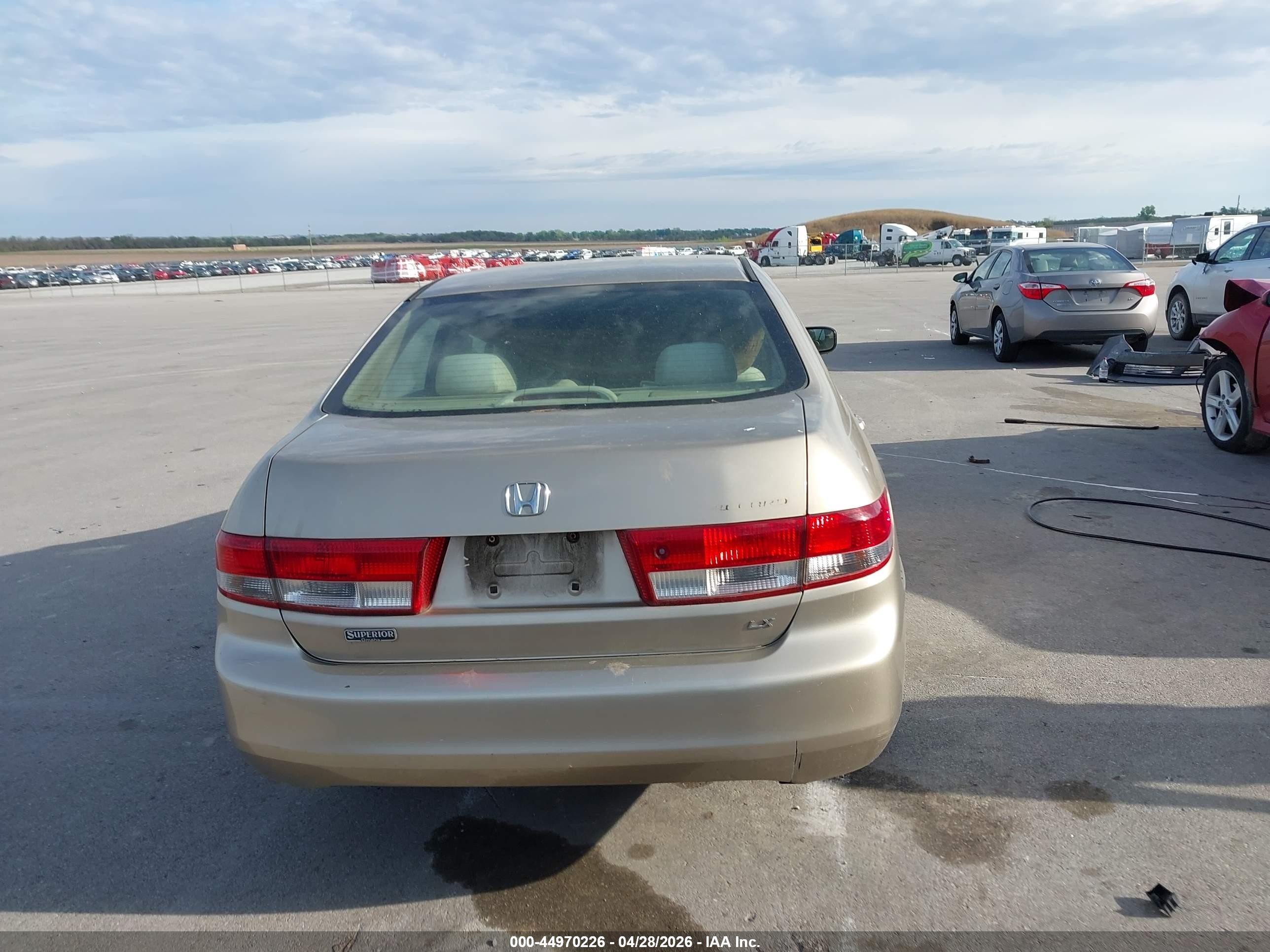 2003 Honda Accord 2.4 Lx Коричневый vin: 1HGCM55373A136773