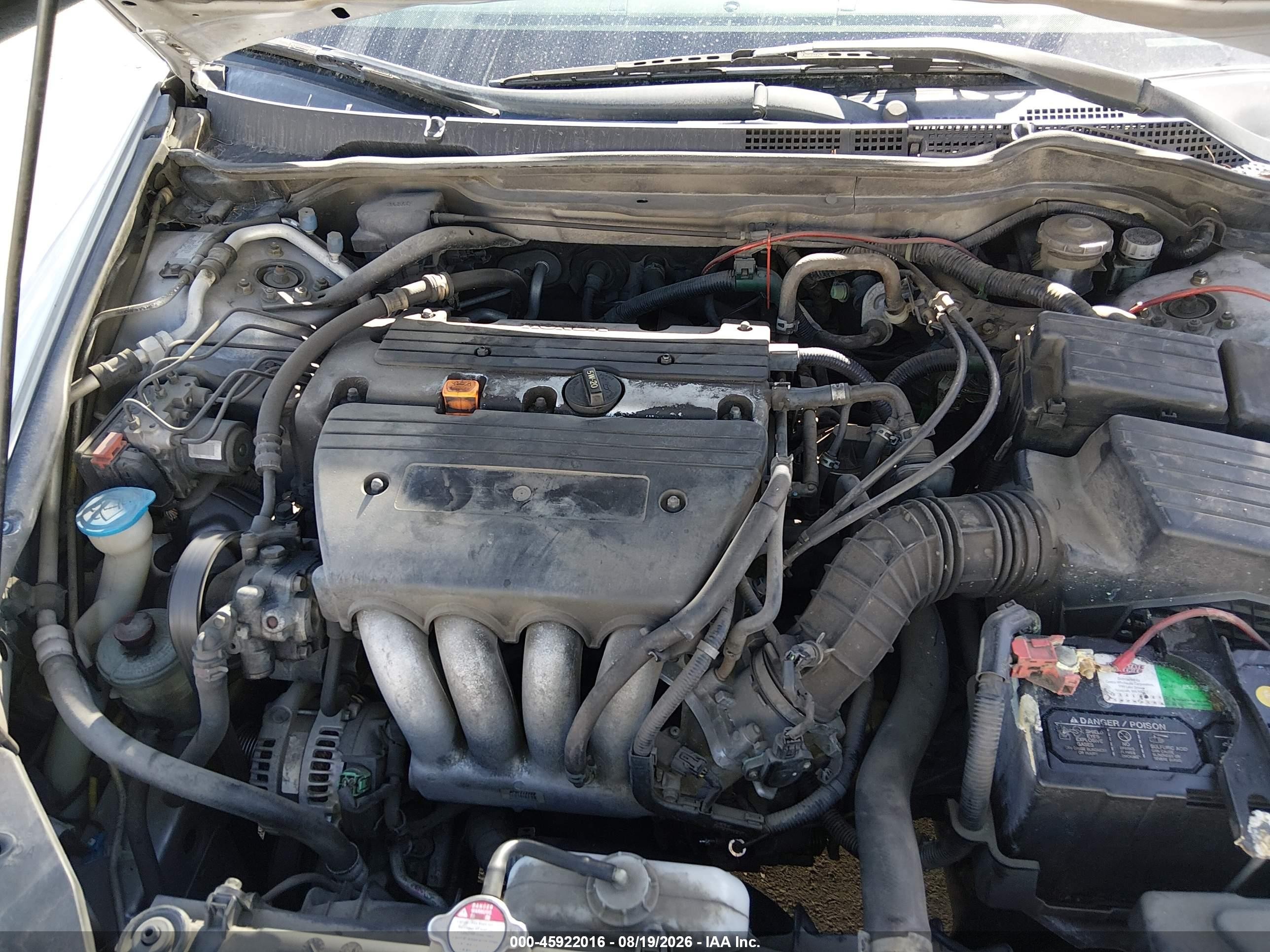 2004 Honda Accord 2.4 Lx Серебряный vin: 1HGCM55374A013492