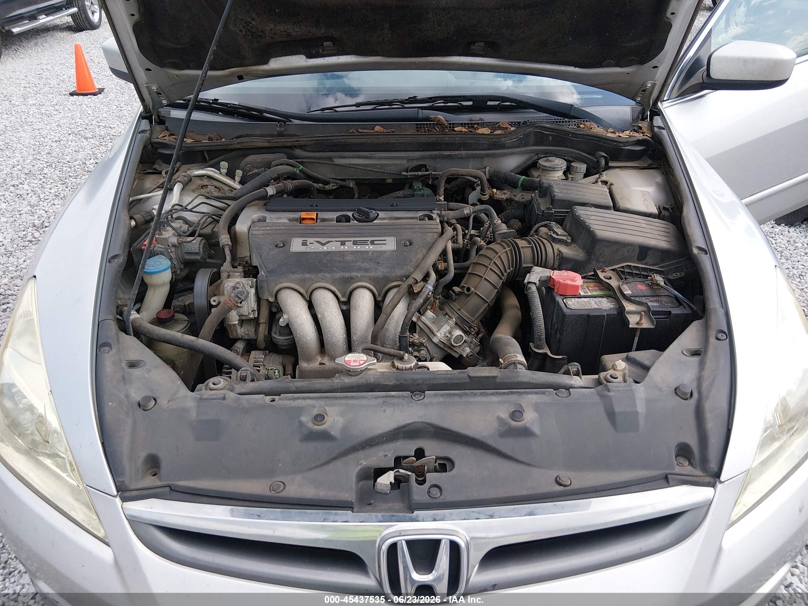 2007 Honda Accord 2.4 Se Silver vin: 1HGCM55377A146533