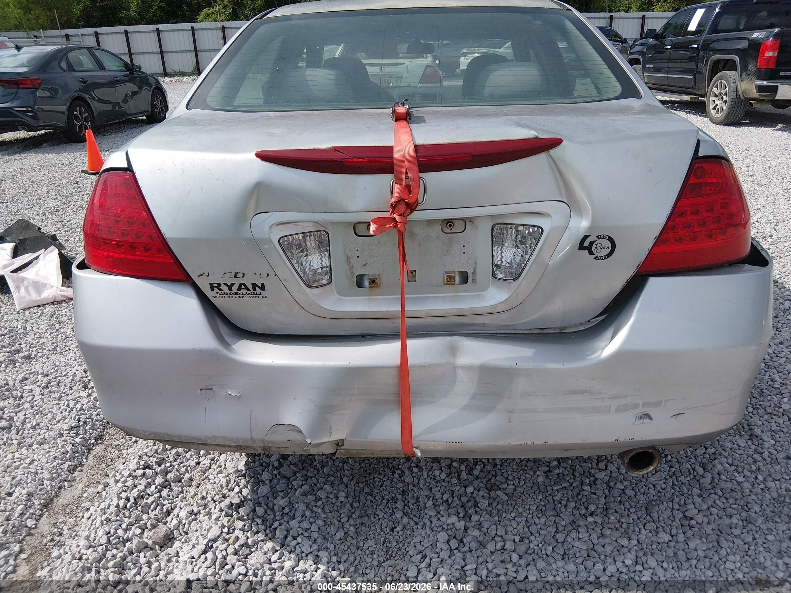 2007 Honda Accord 2.4 Se Silver vin: 1HGCM55377A146533