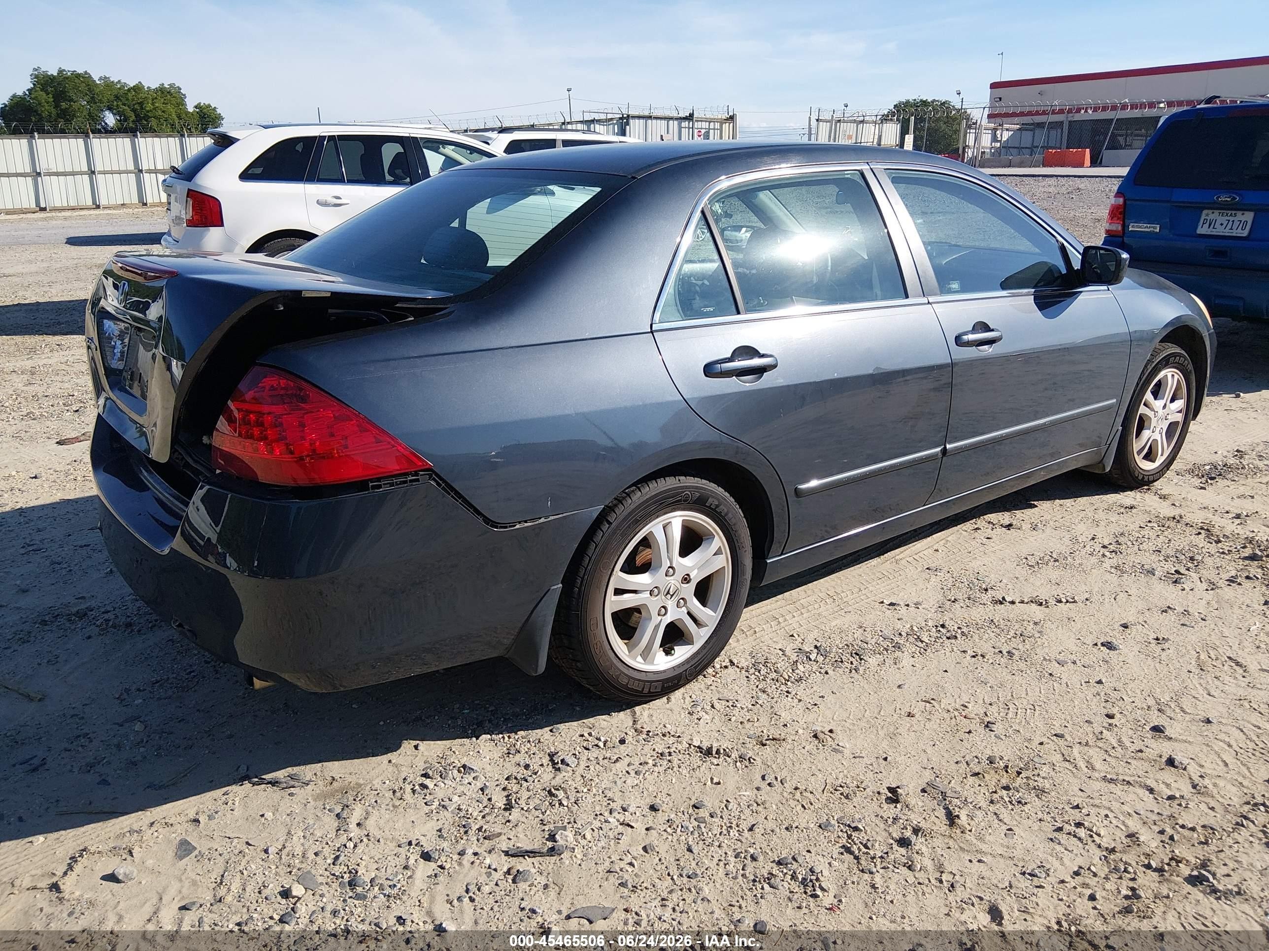 2006 Honda Accord 2.4 Se Gray vin: 1HGCM55396A025792
