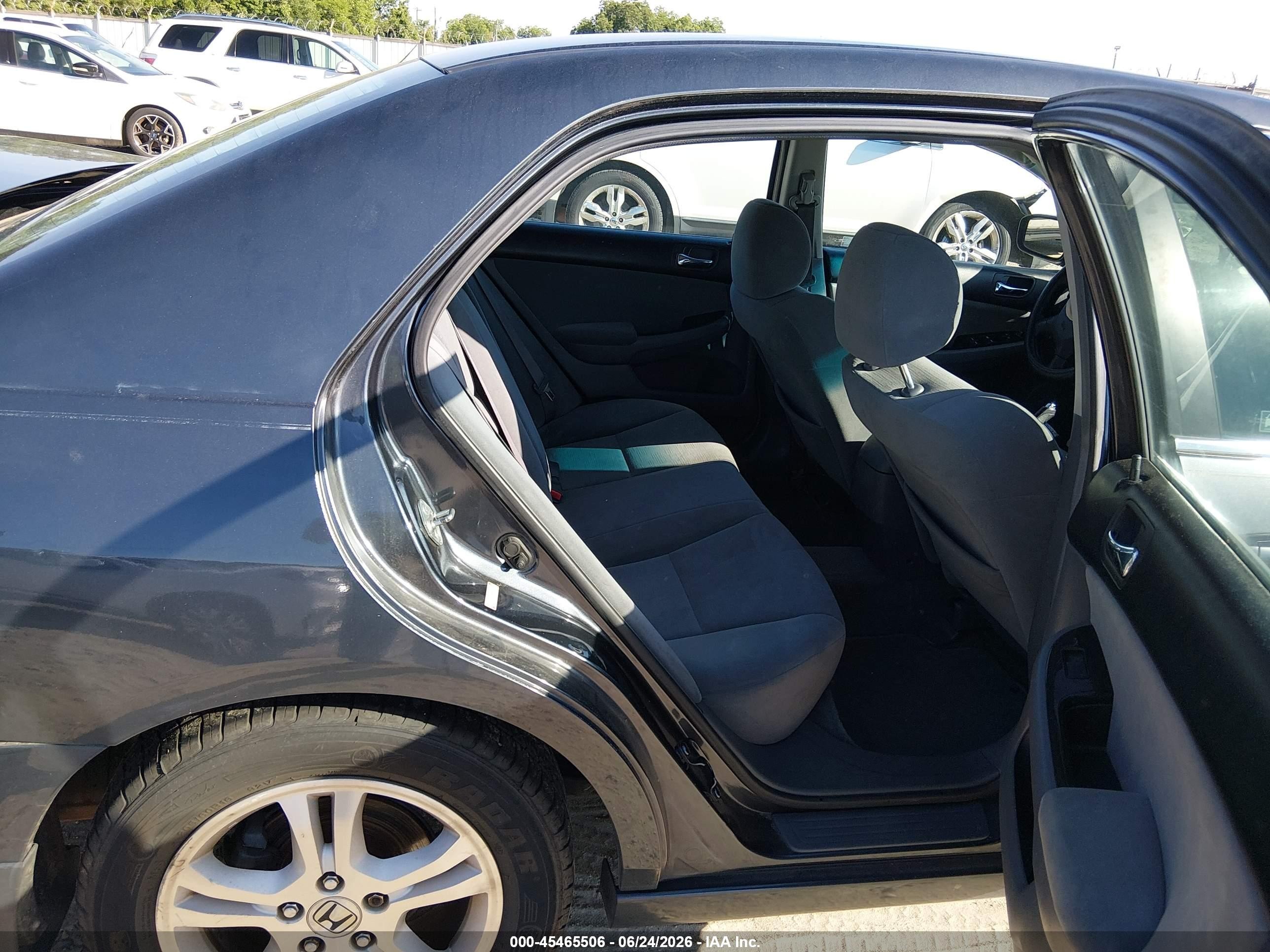 2006 Honda Accord 2.4 Se Gray vin: 1HGCM55396A025792
