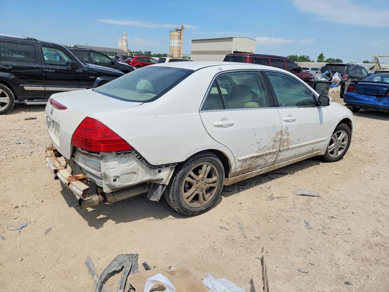 2006 Honda Accord Se Белый vin: 1HGCM55396A164627