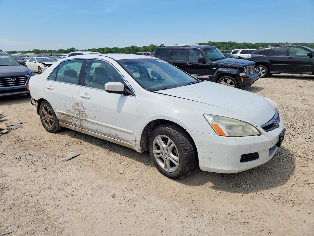 2006 Honda Accord Se Белый vin: 1HGCM55396A164627