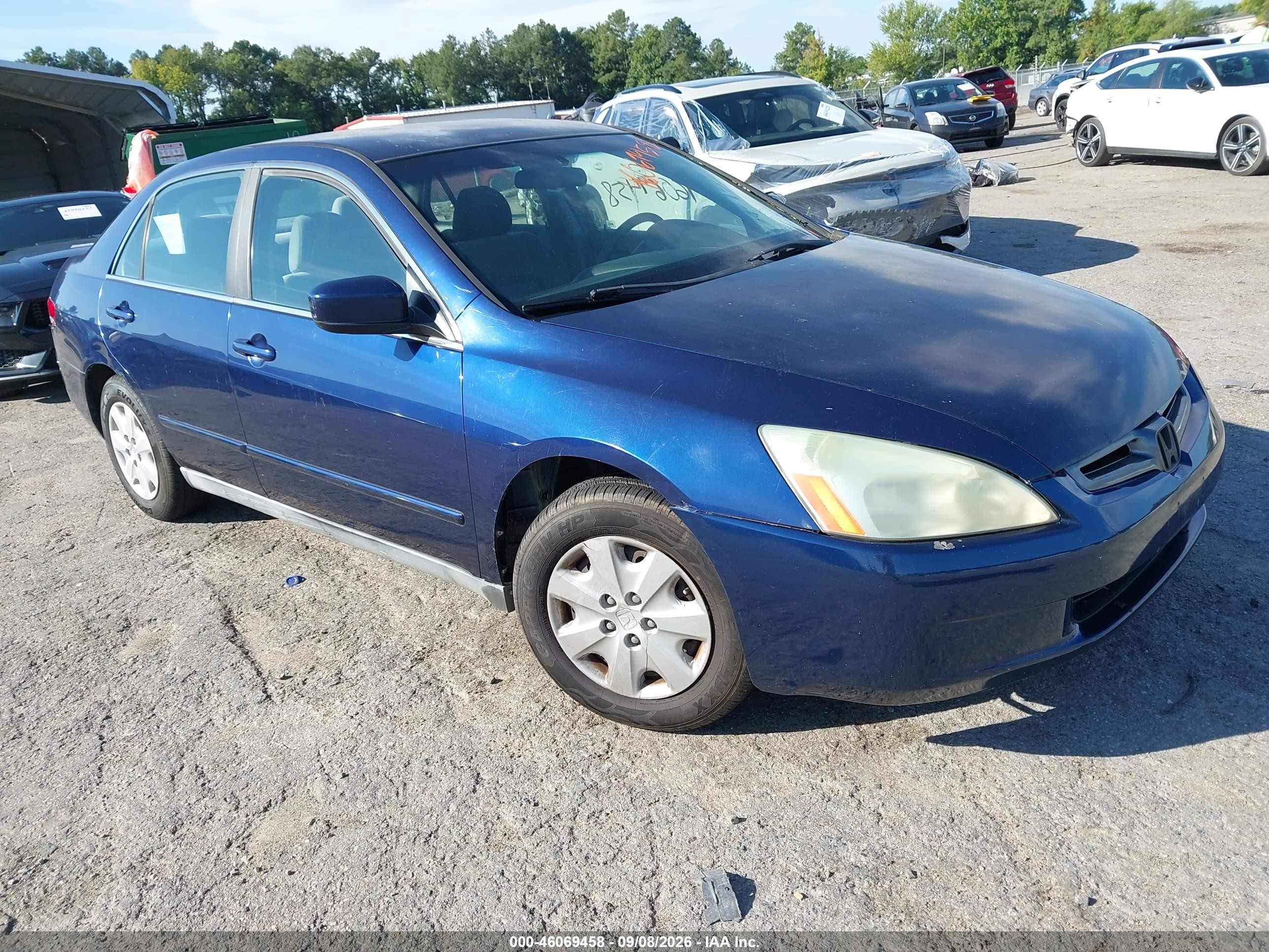 2004 Honda Accord 2.4 Lx Blue vin: 1HGCM553X4A101162