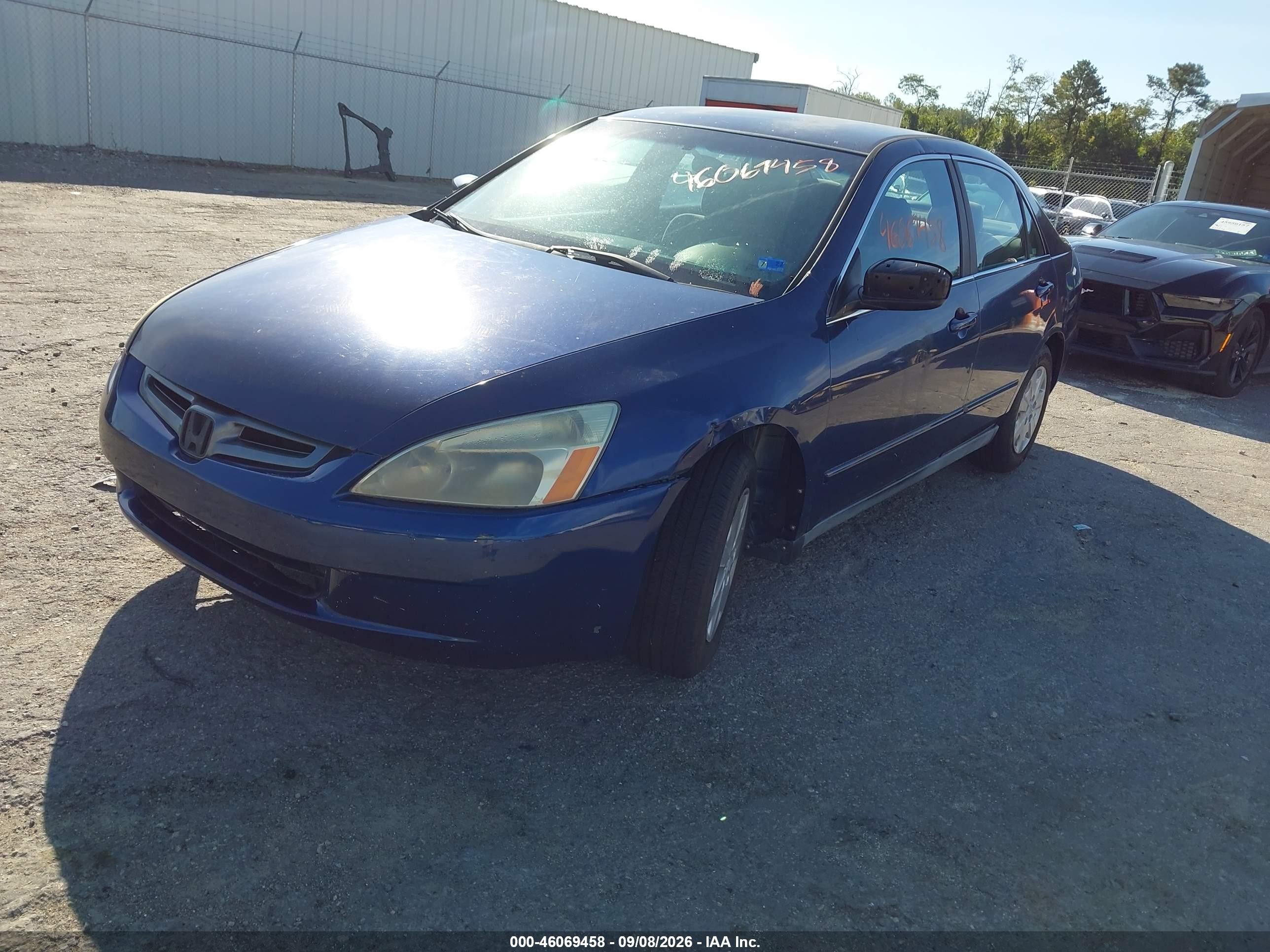 2004 Honda Accord 2.4 Lx Синий vin: 1HGCM553X4A101162