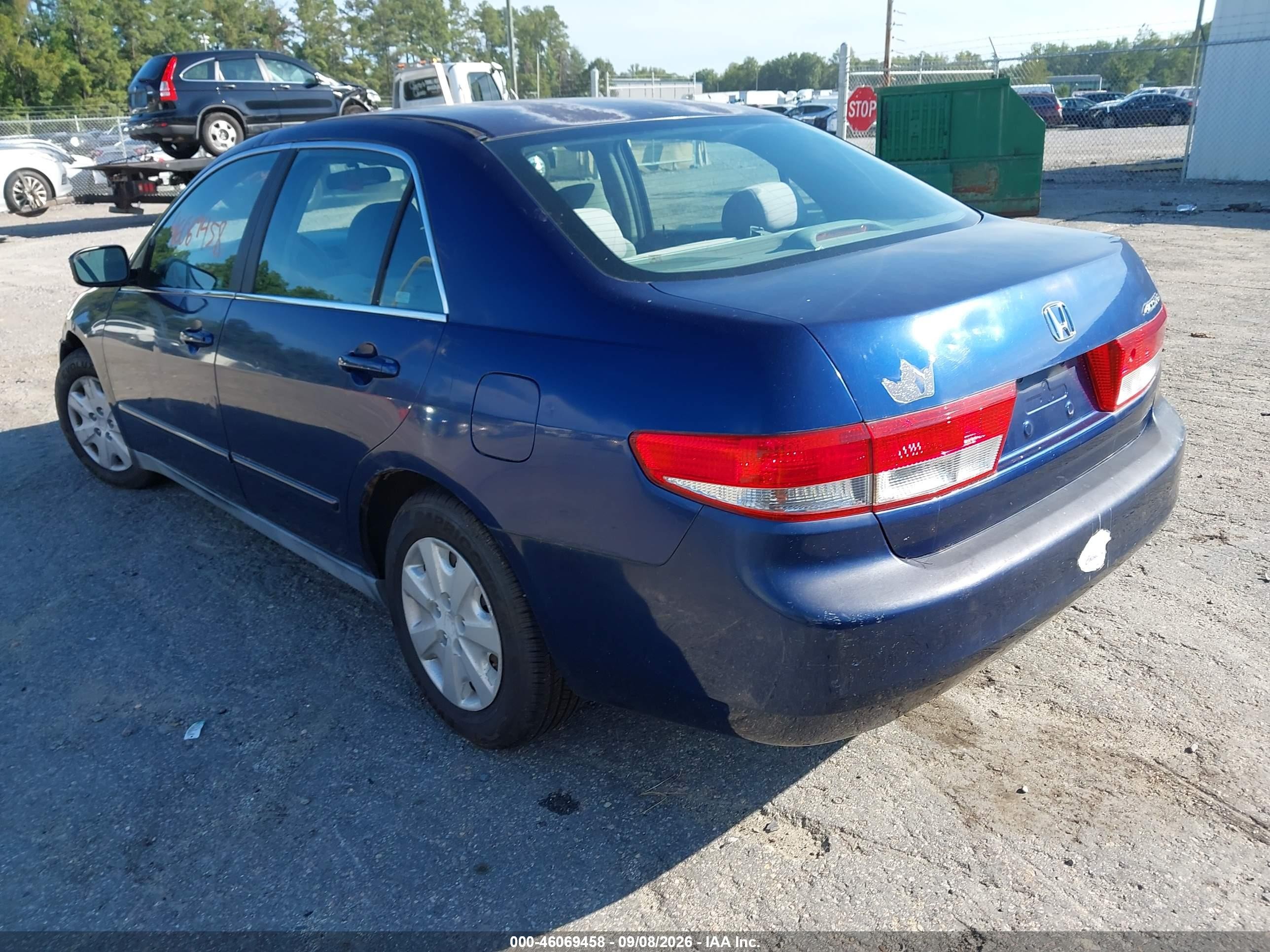2004 Honda Accord 2.4 Lx Синий vin: 1HGCM553X4A101162