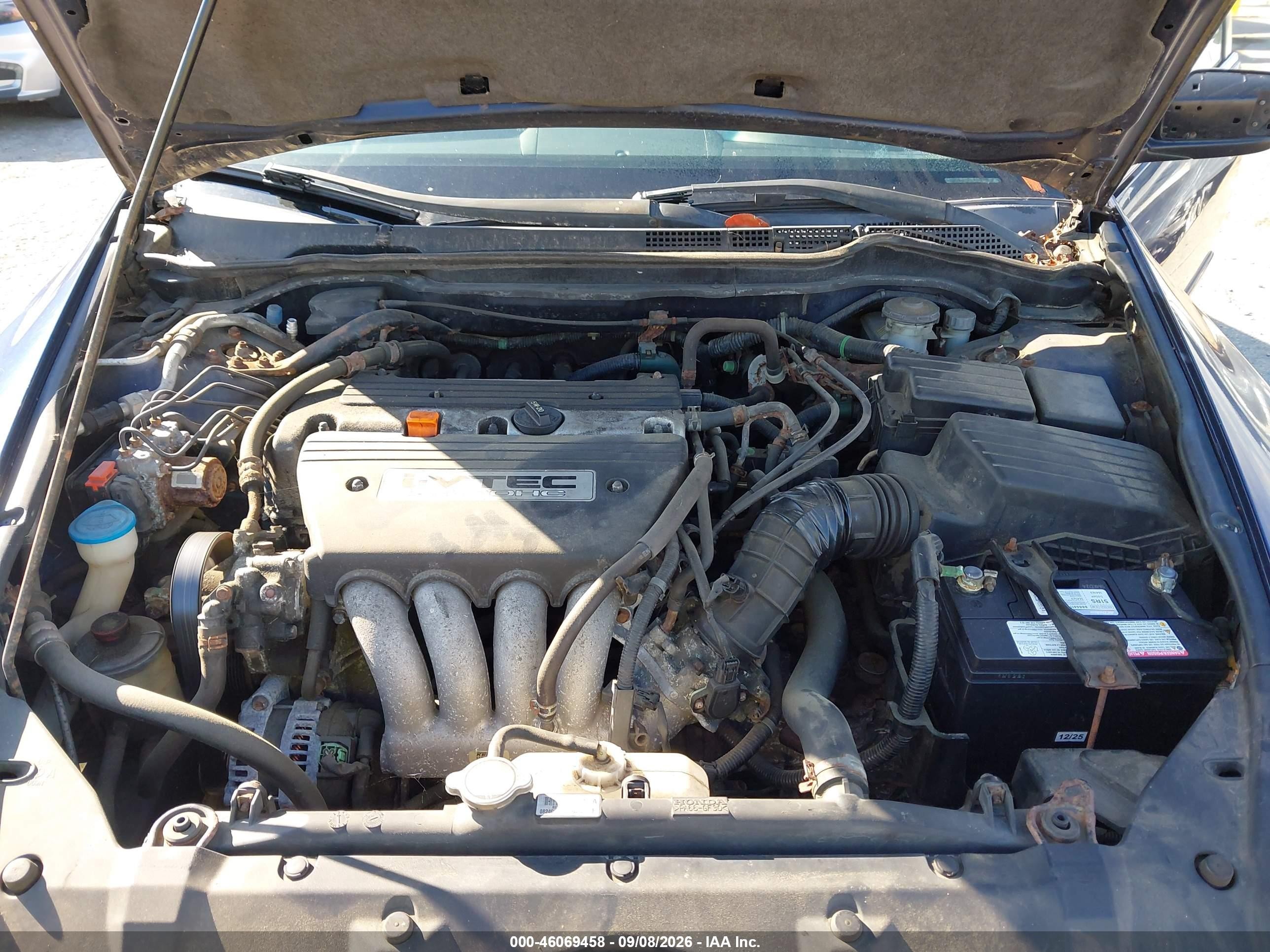 2004 Honda Accord 2.4 Lx Синий vin: 1HGCM553X4A101162
