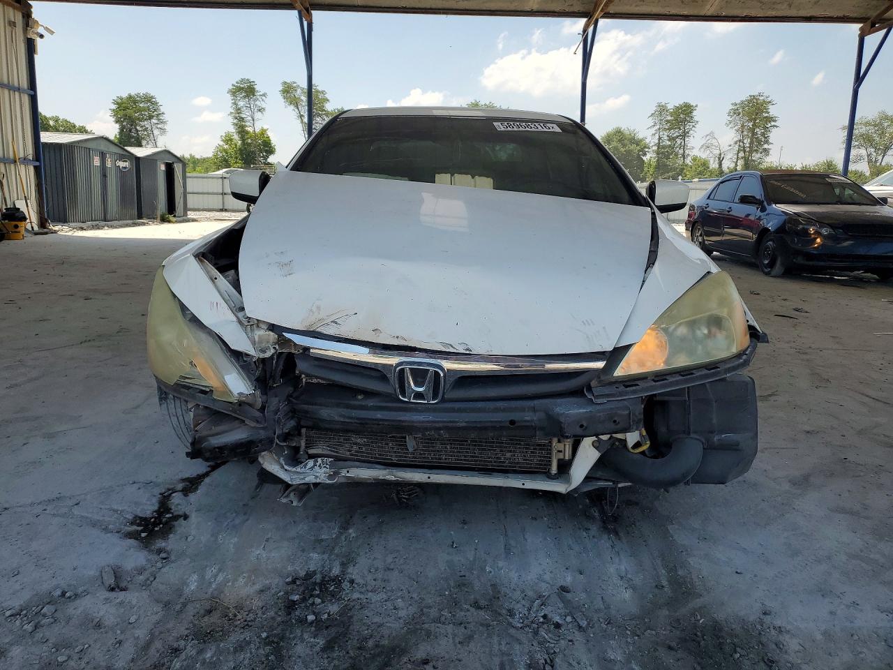 2006 Honda Accord Lx White vin: 1HGCM55406A002362
