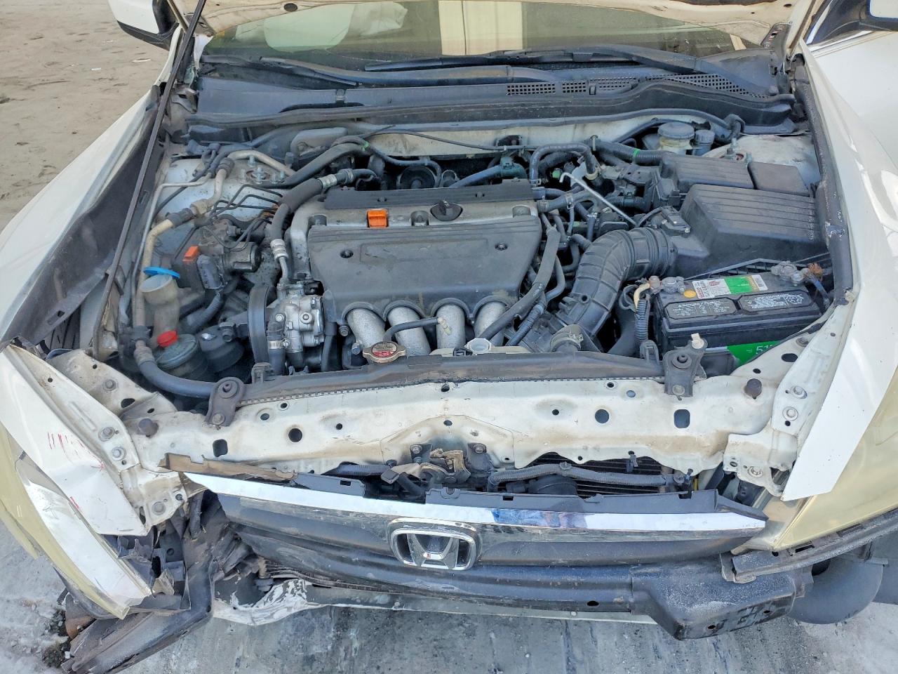 2006 Honda Accord Lx White vin: 1HGCM55406A002362