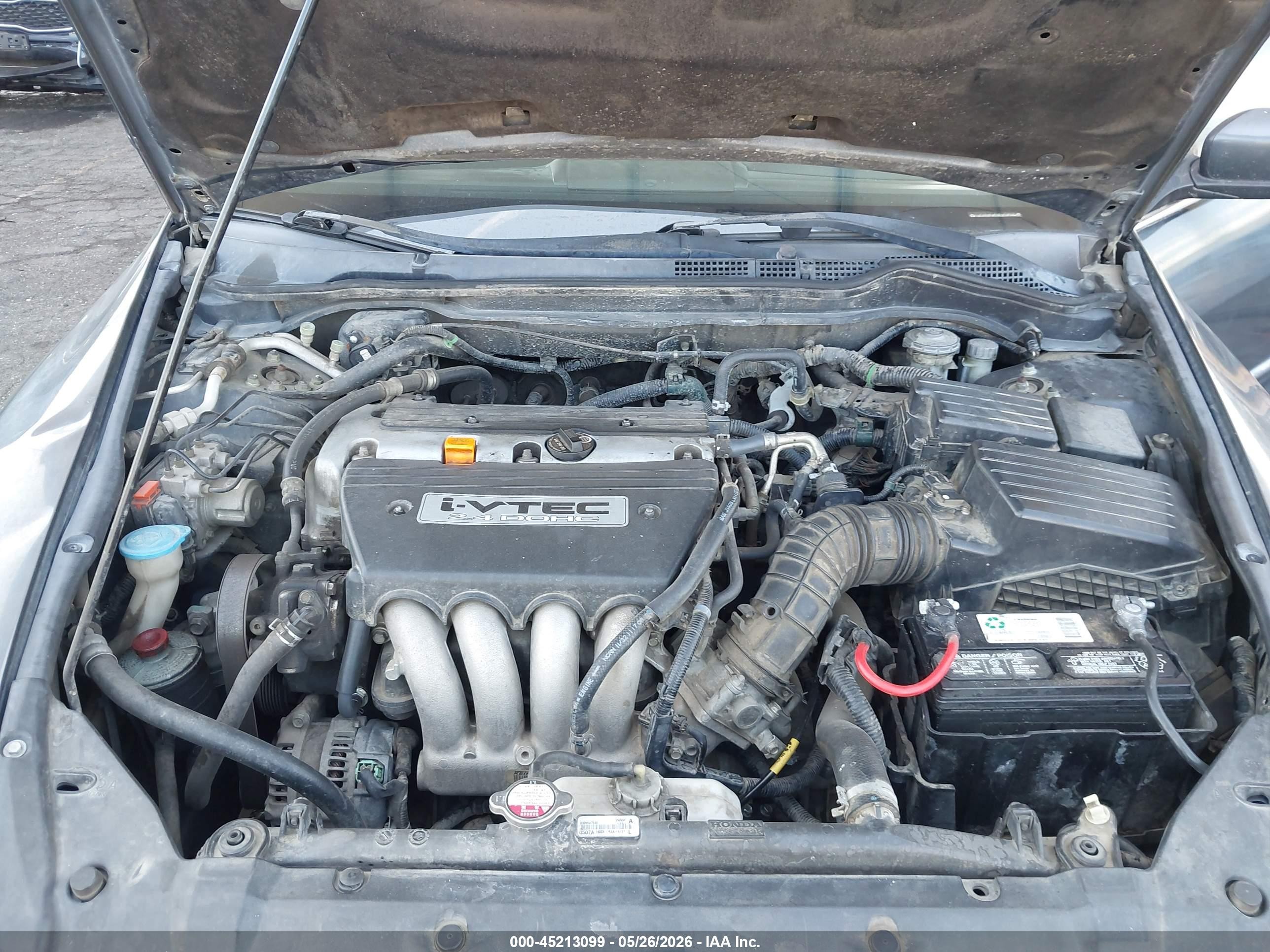 2007 Honda Accord 2.4 Lx Gray vin: 1HGCM55407A116881