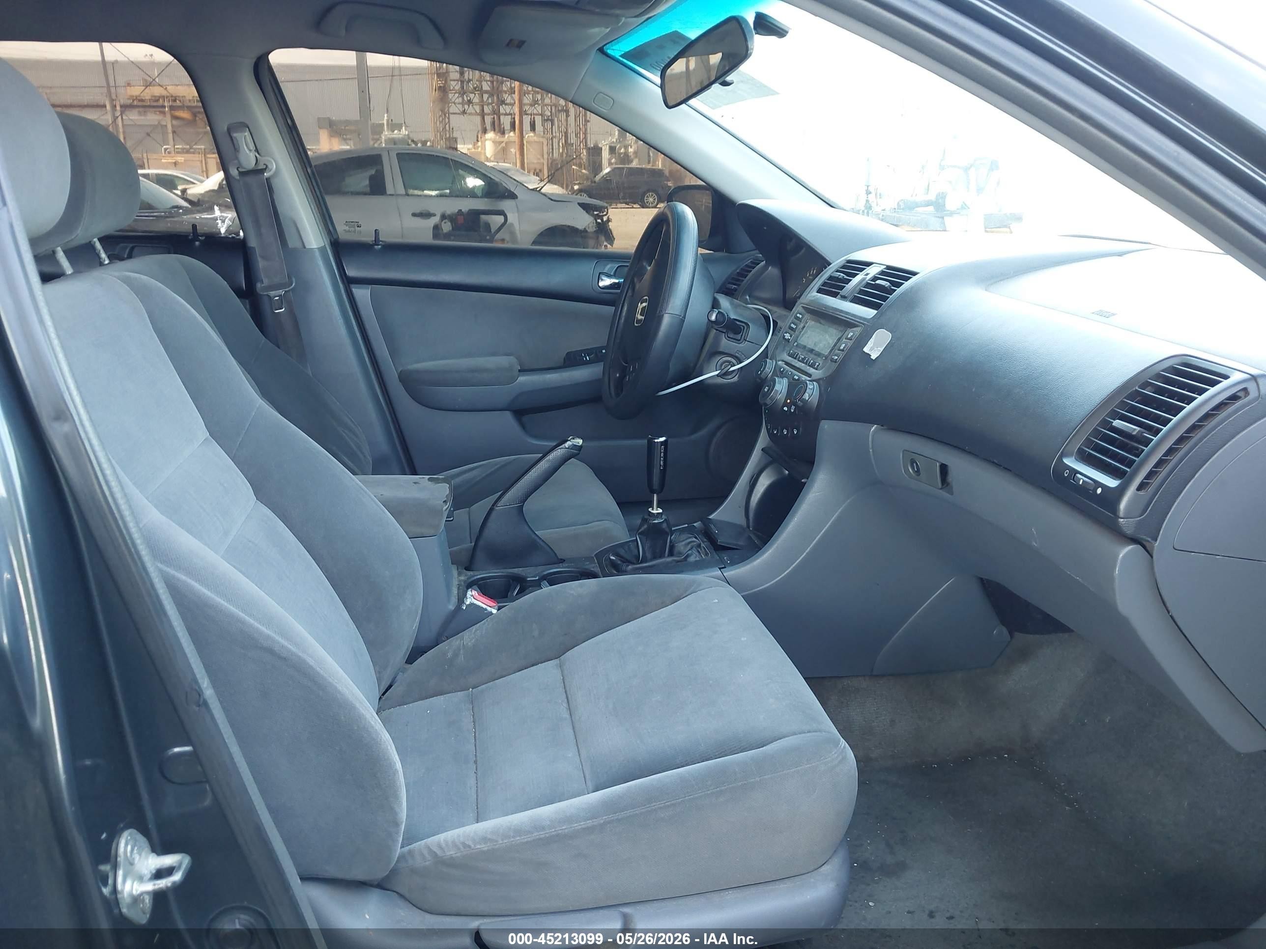 2007 Honda Accord 2.4 Lx Gray vin: 1HGCM55407A116881