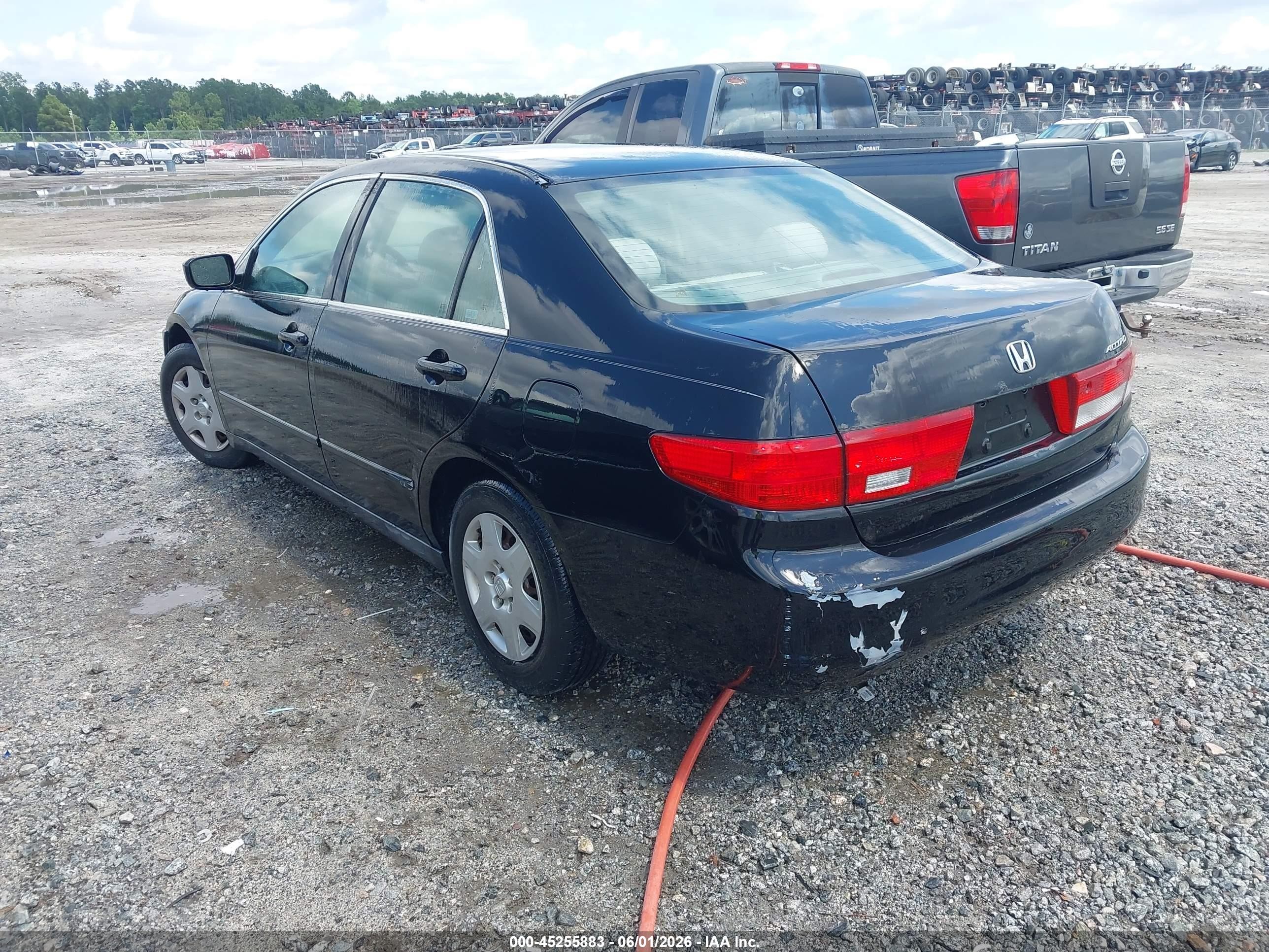 2005 Honda Accord 2.4 Lx Черный vin: 1HGCM55415A031206