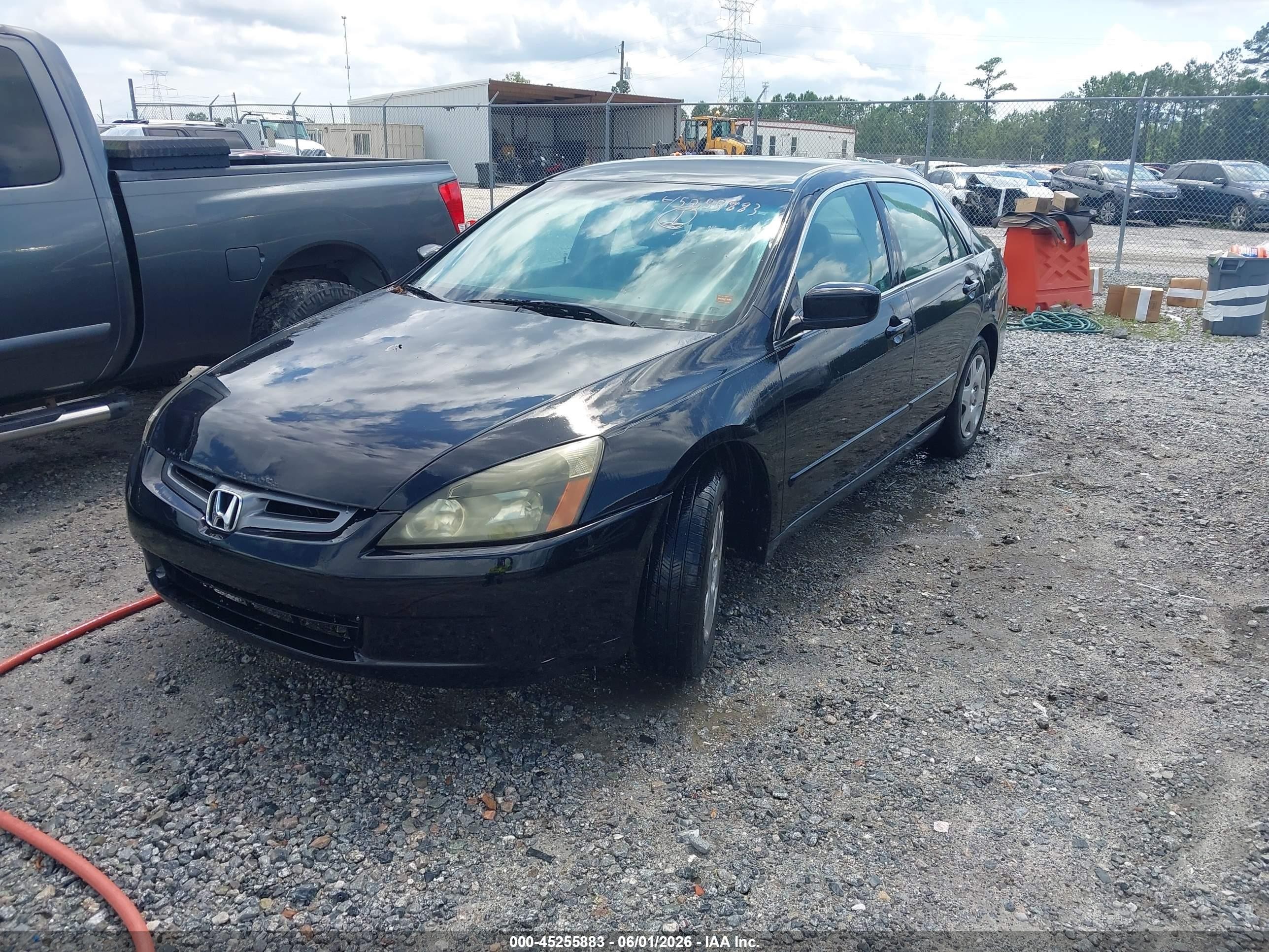 2005 Honda Accord 2.4 Lx Черный vin: 1HGCM55415A031206