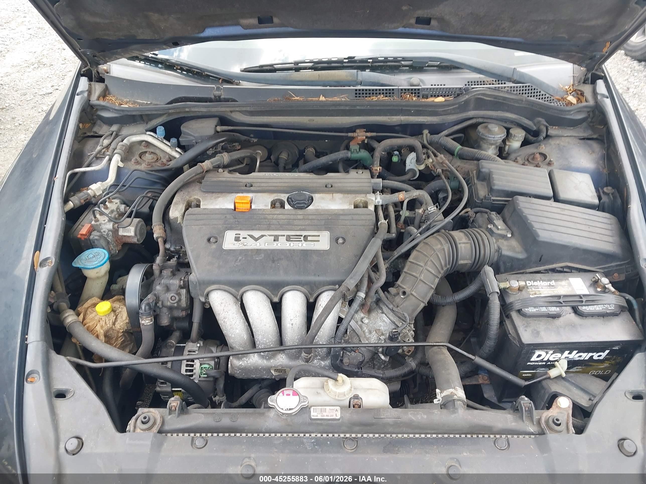2005 Honda Accord 2.4 Lx Черный vin: 1HGCM55415A031206